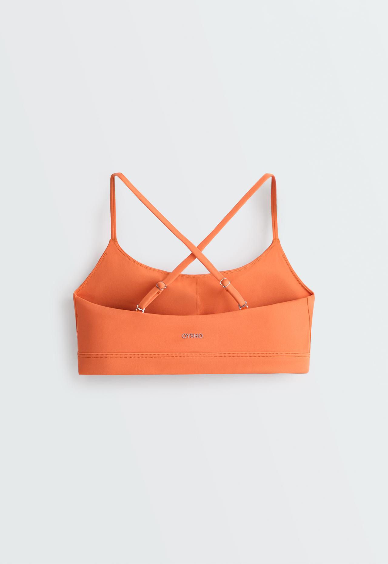 Low-support strap Comfortlux sports bra — WASHED ORANGE