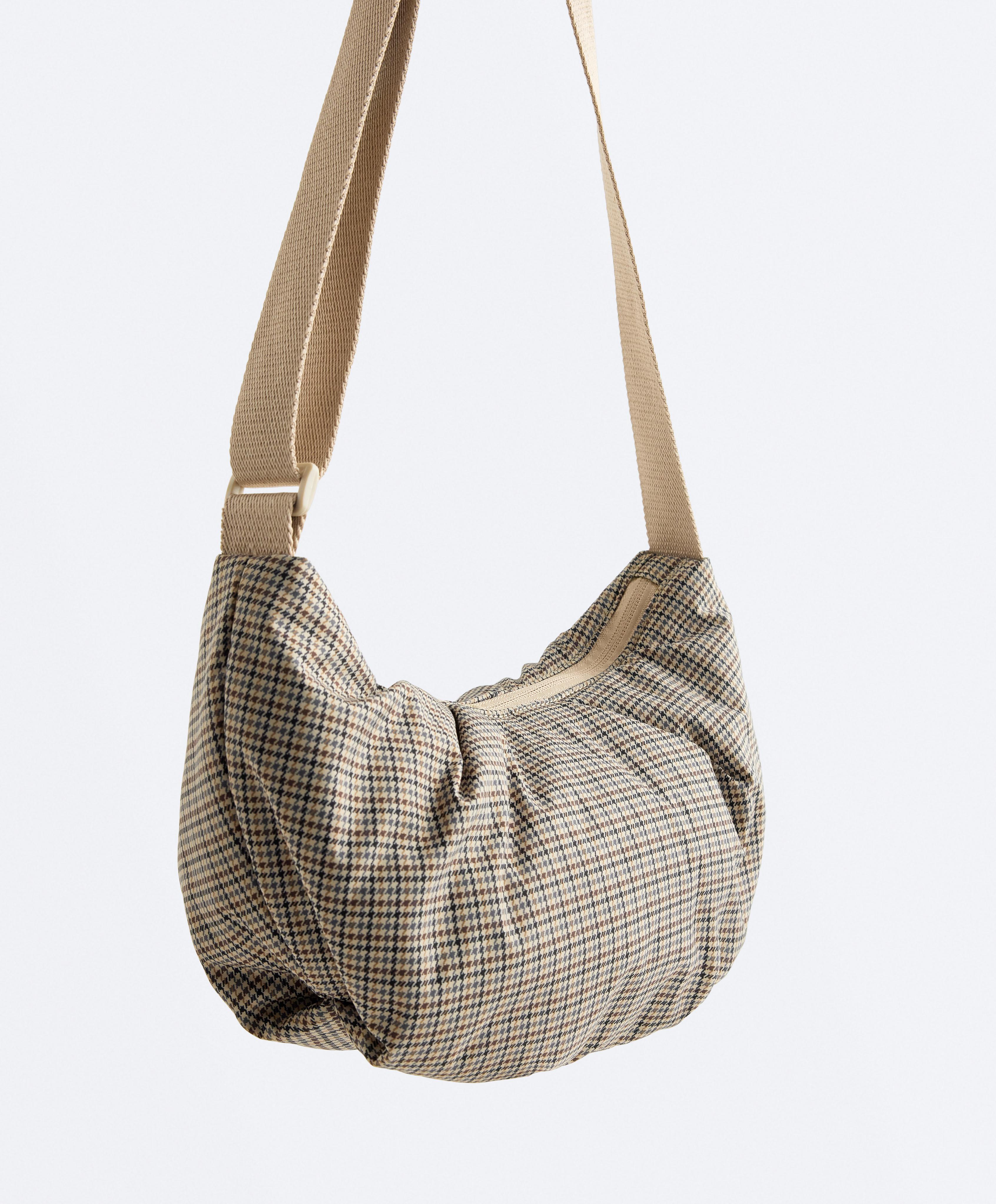 Quilted crossbody bag — PALE ECRU