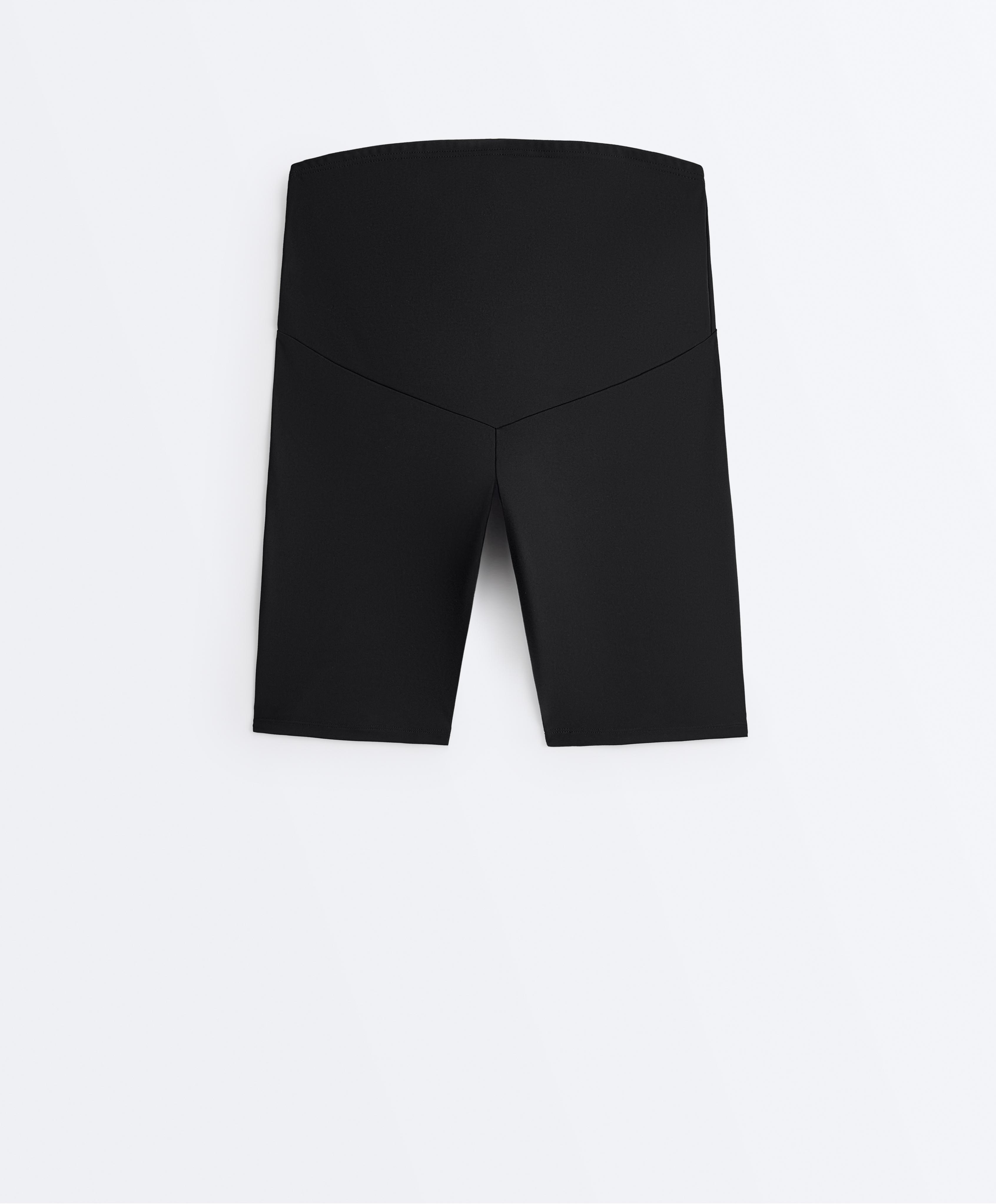 Maternity Comfortlux 20cm cycle leggings — BLACK