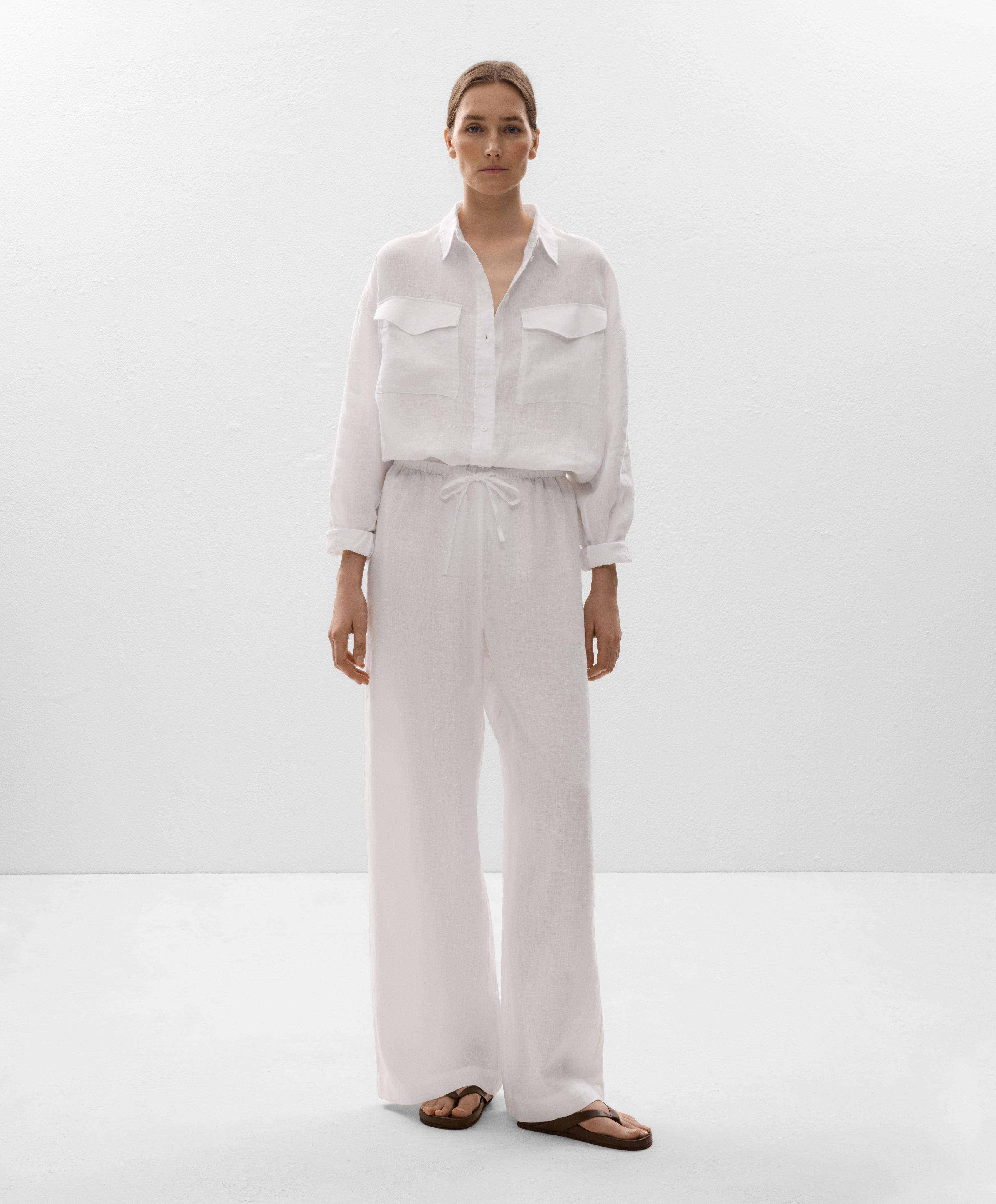 Chemise avec poches 100 % lin Chemise avec poches 100 % lin