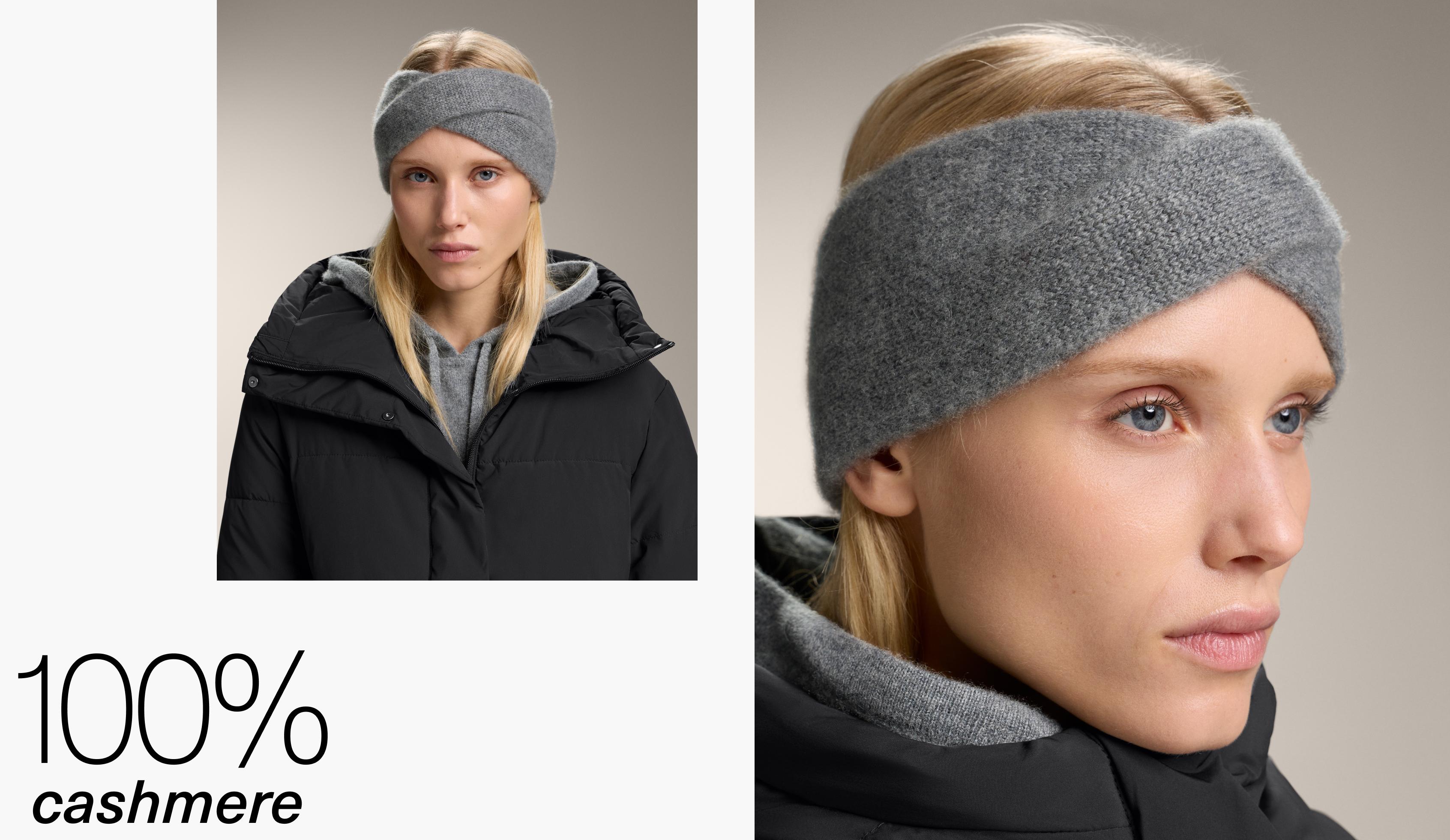 ที่คาดผมผ้าแคชเมียร์ 100% 9.5 ซม.