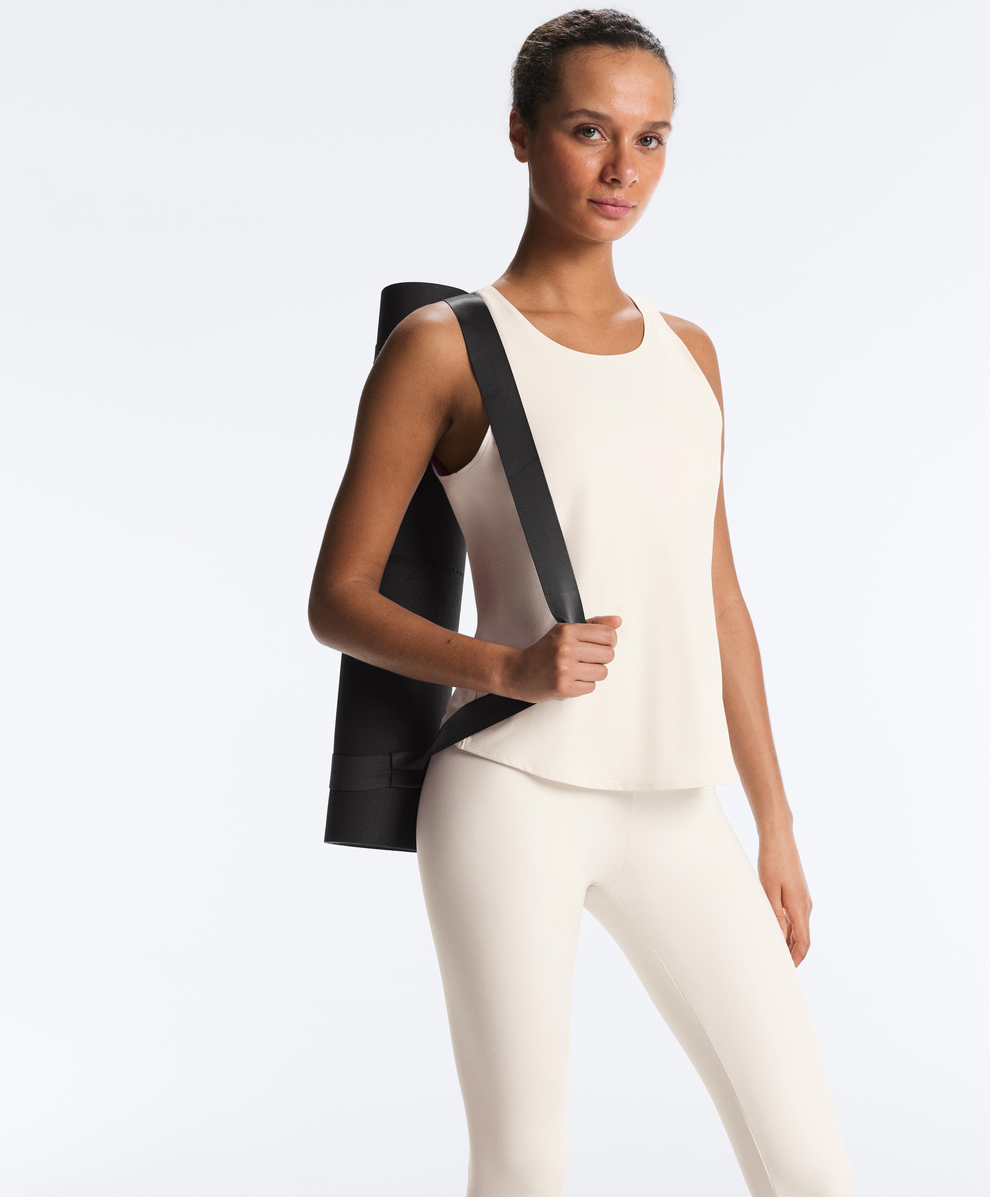 Comfortlux cross-back T-shirt — PALE ECRU