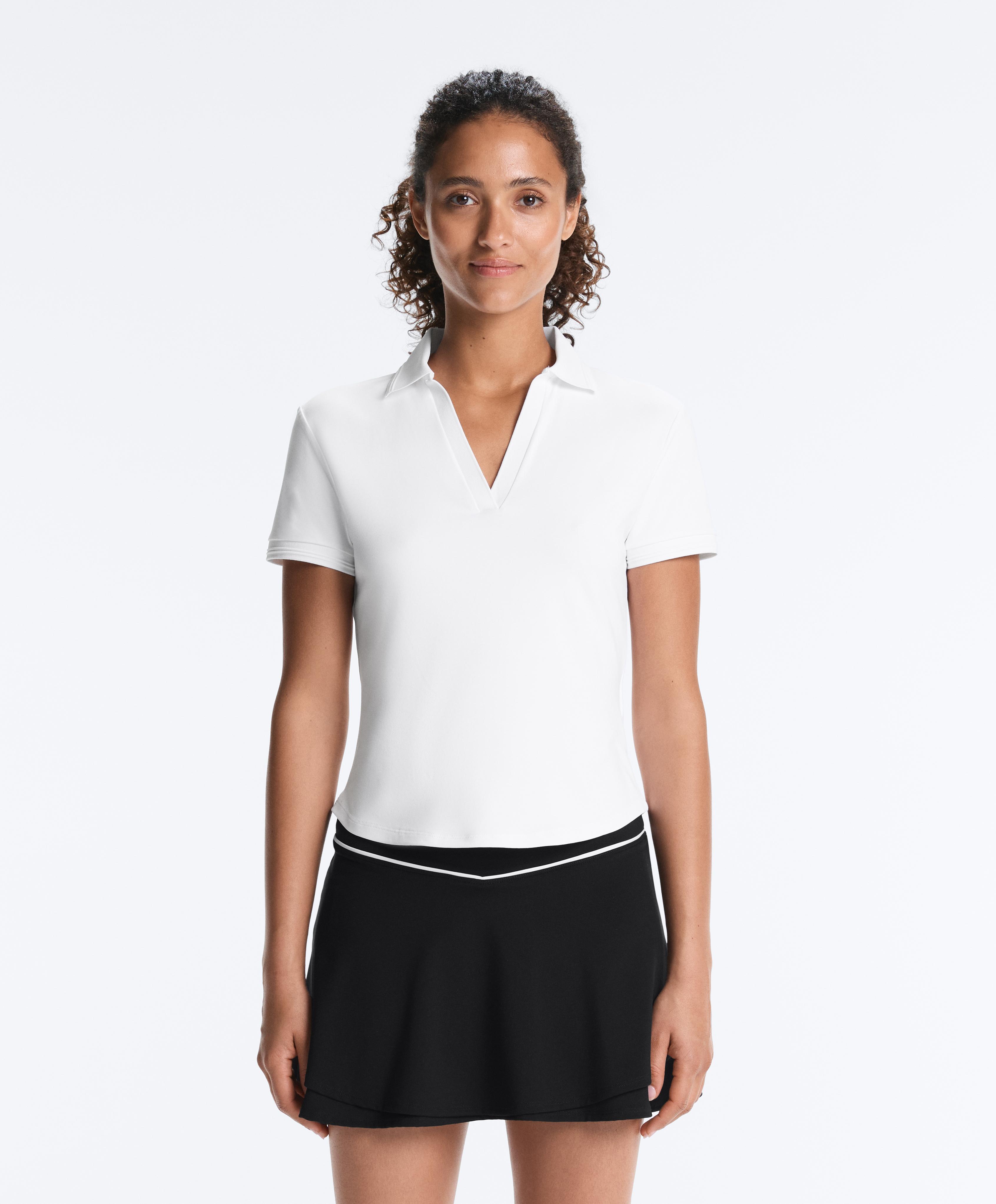 Short-sleeved Comfortlux polo shirt — WHITE