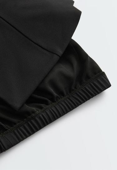 Long comfortlux tank top with mandarin collar — BLACK 9