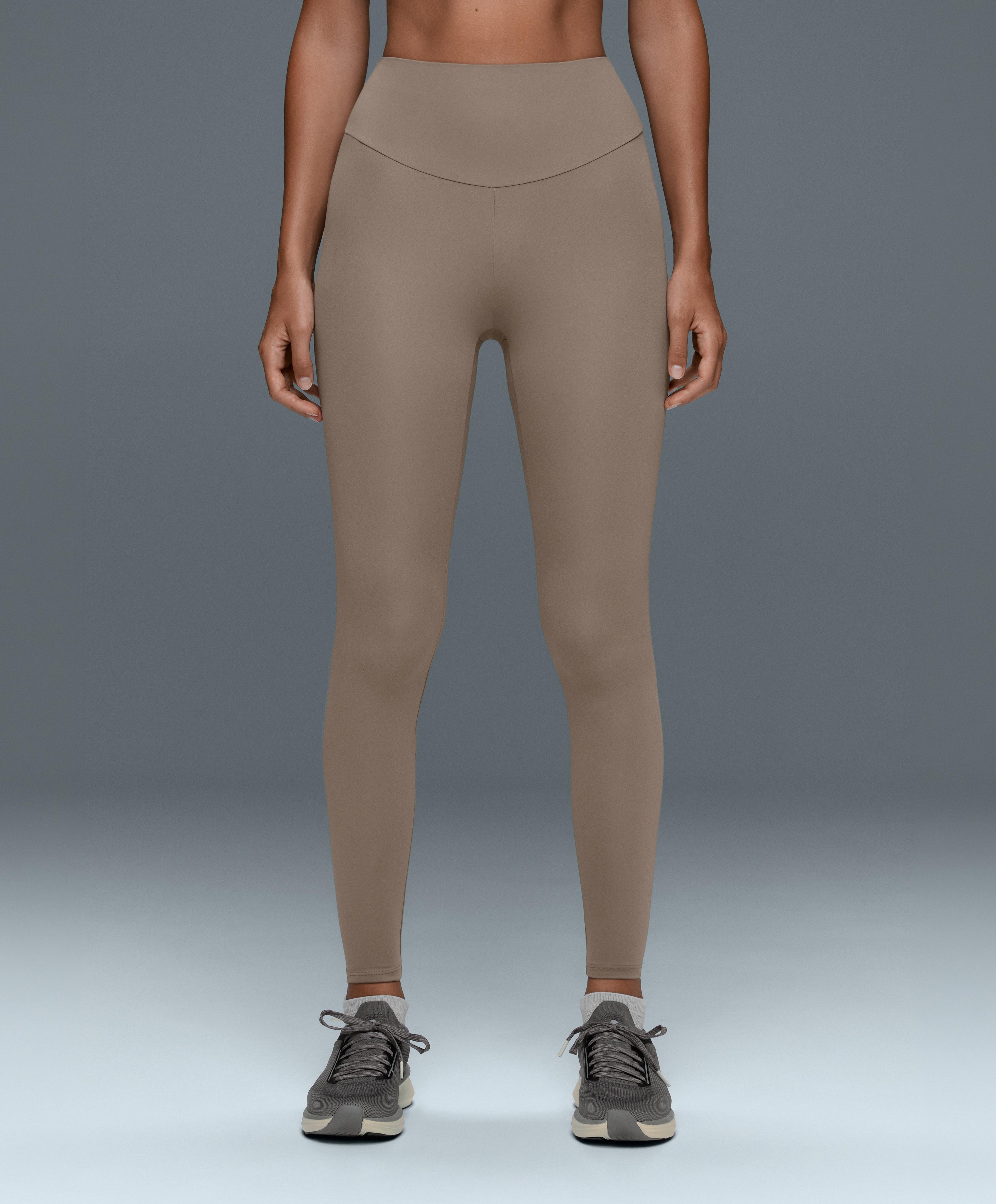 Comfortlux high-waisted ankle-length leggings — DARK MINK