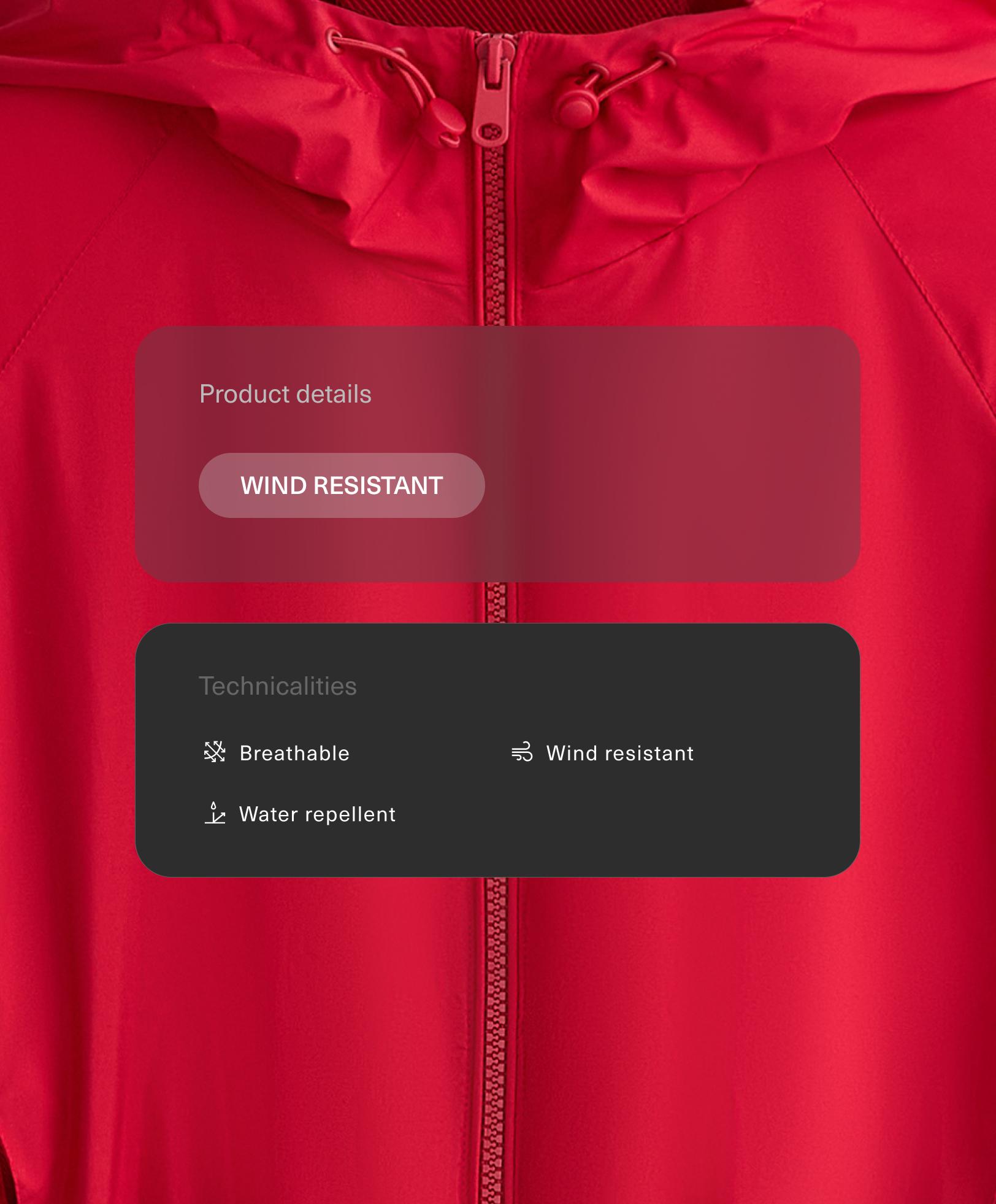 Bunda odpuzující vodu