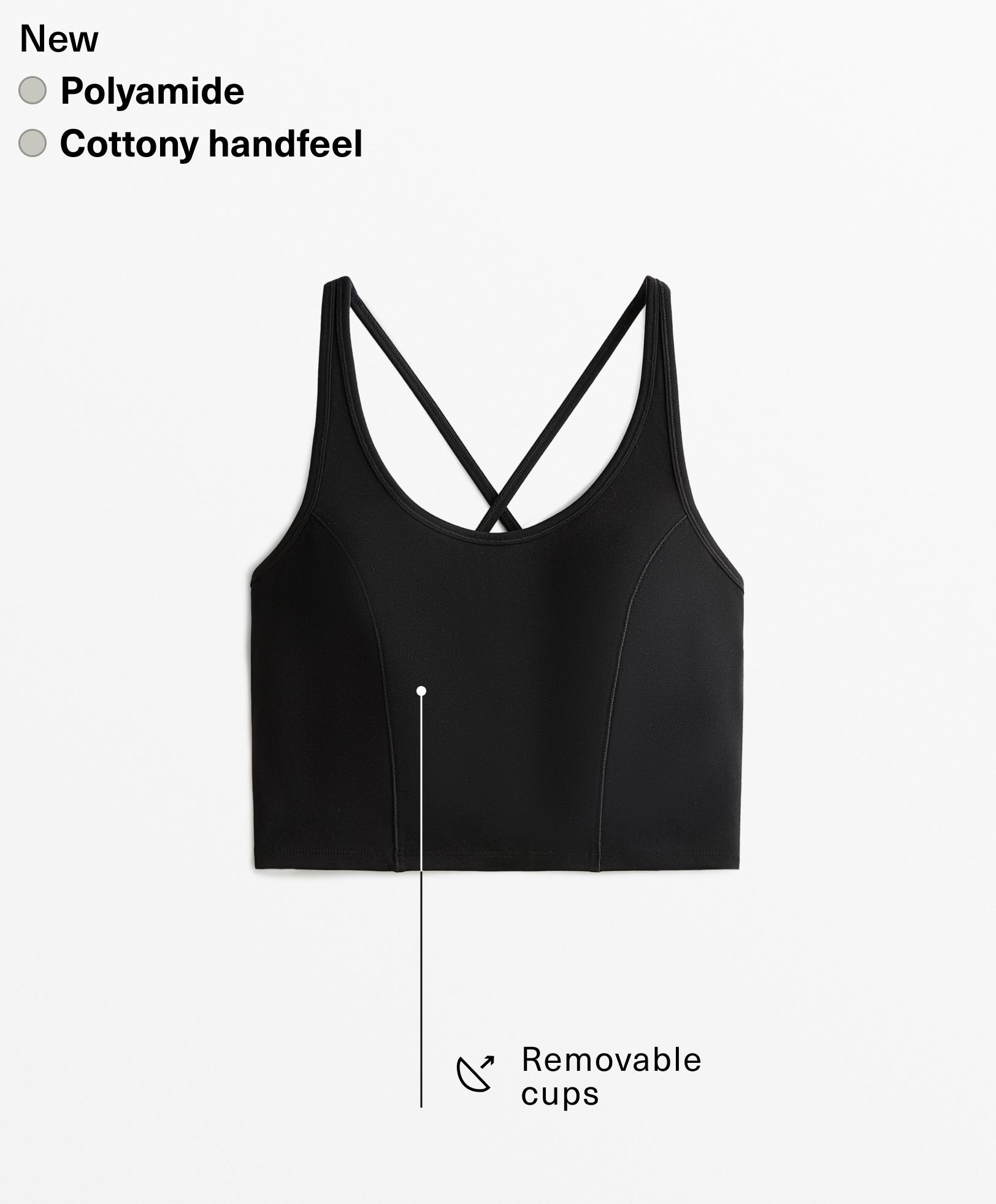 Polyamide tank top with cottony handfeel