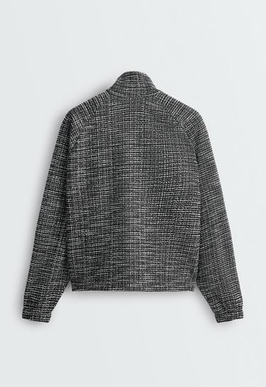 Rib-mix jacket — BLACK 7