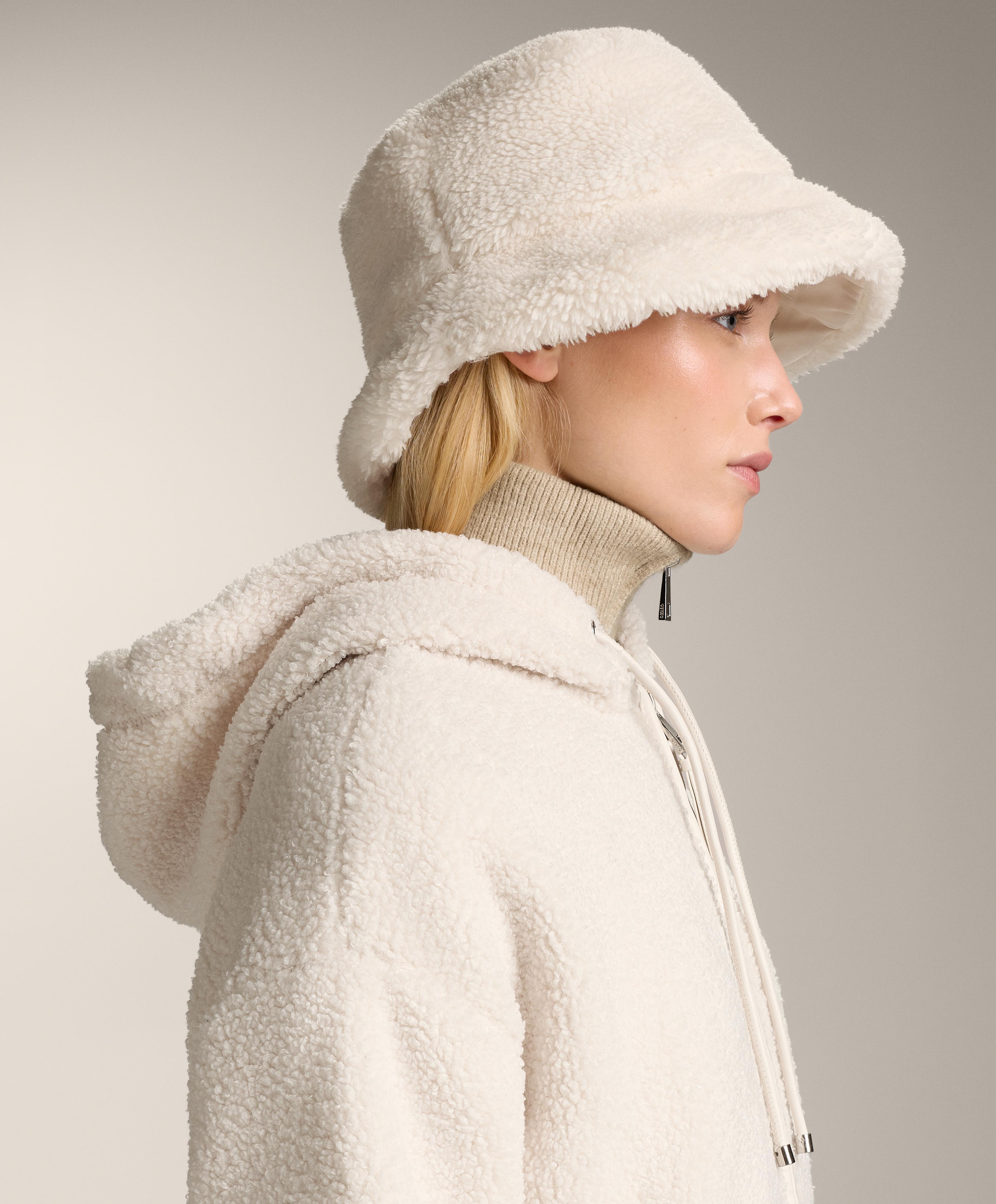 Faux Shearling Bucket Hat - Sale