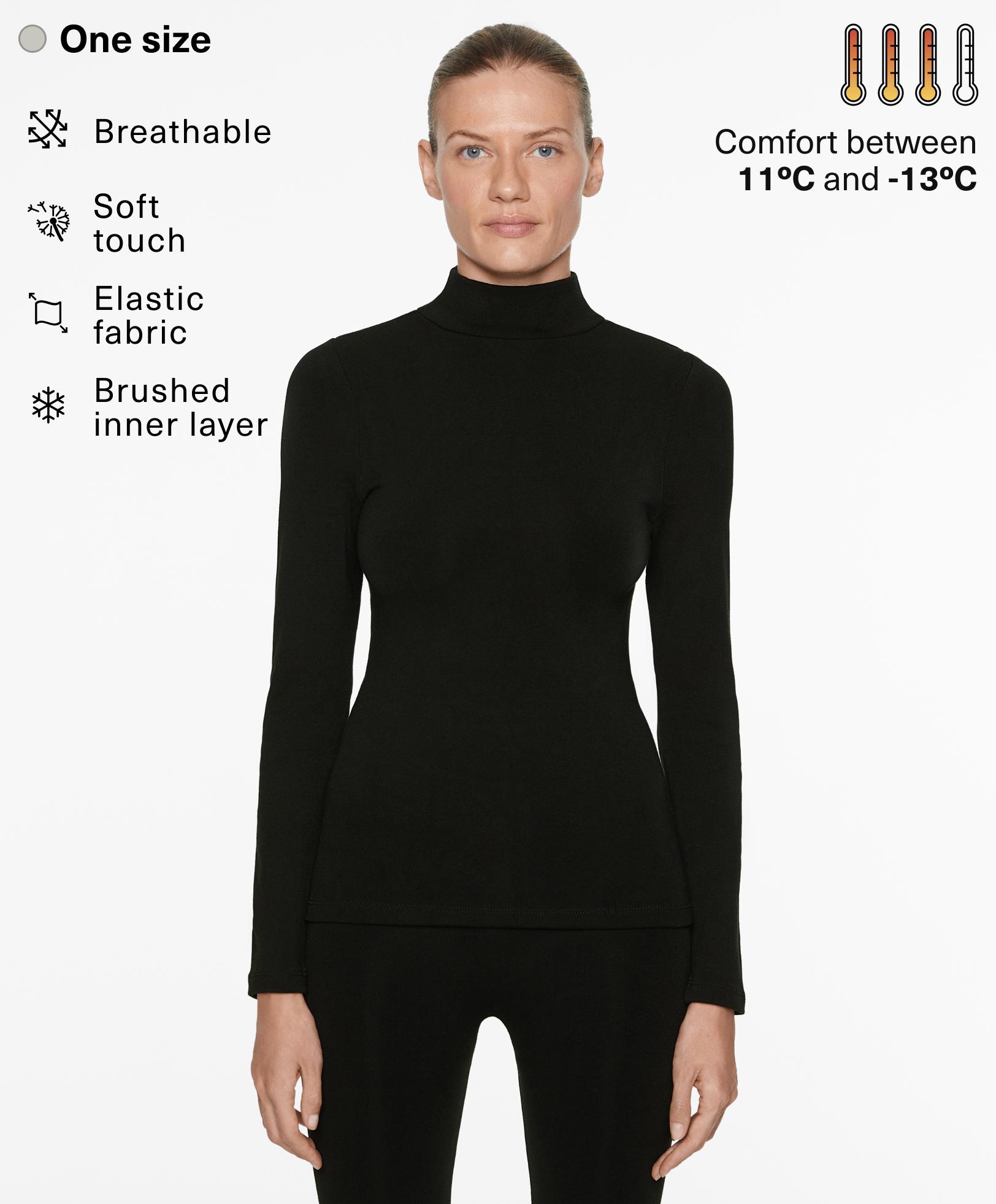 Camiseta everyday base layers extra warm seamless one size