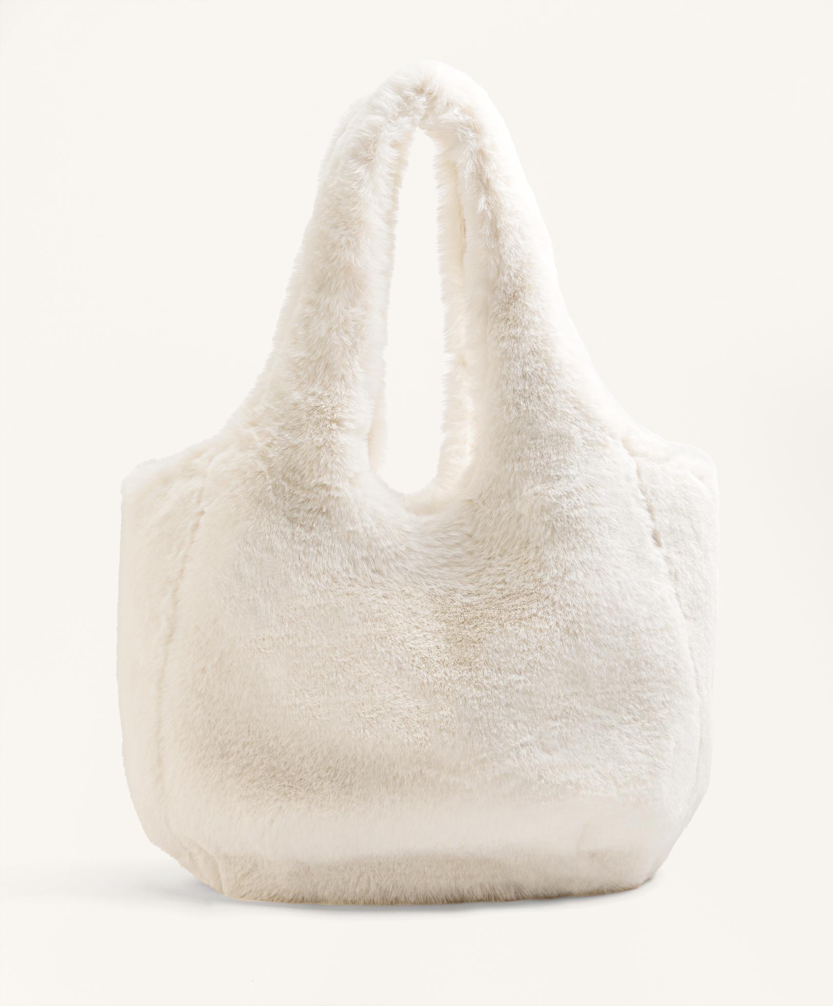 Чанта тип shopper от изкуствен косъм