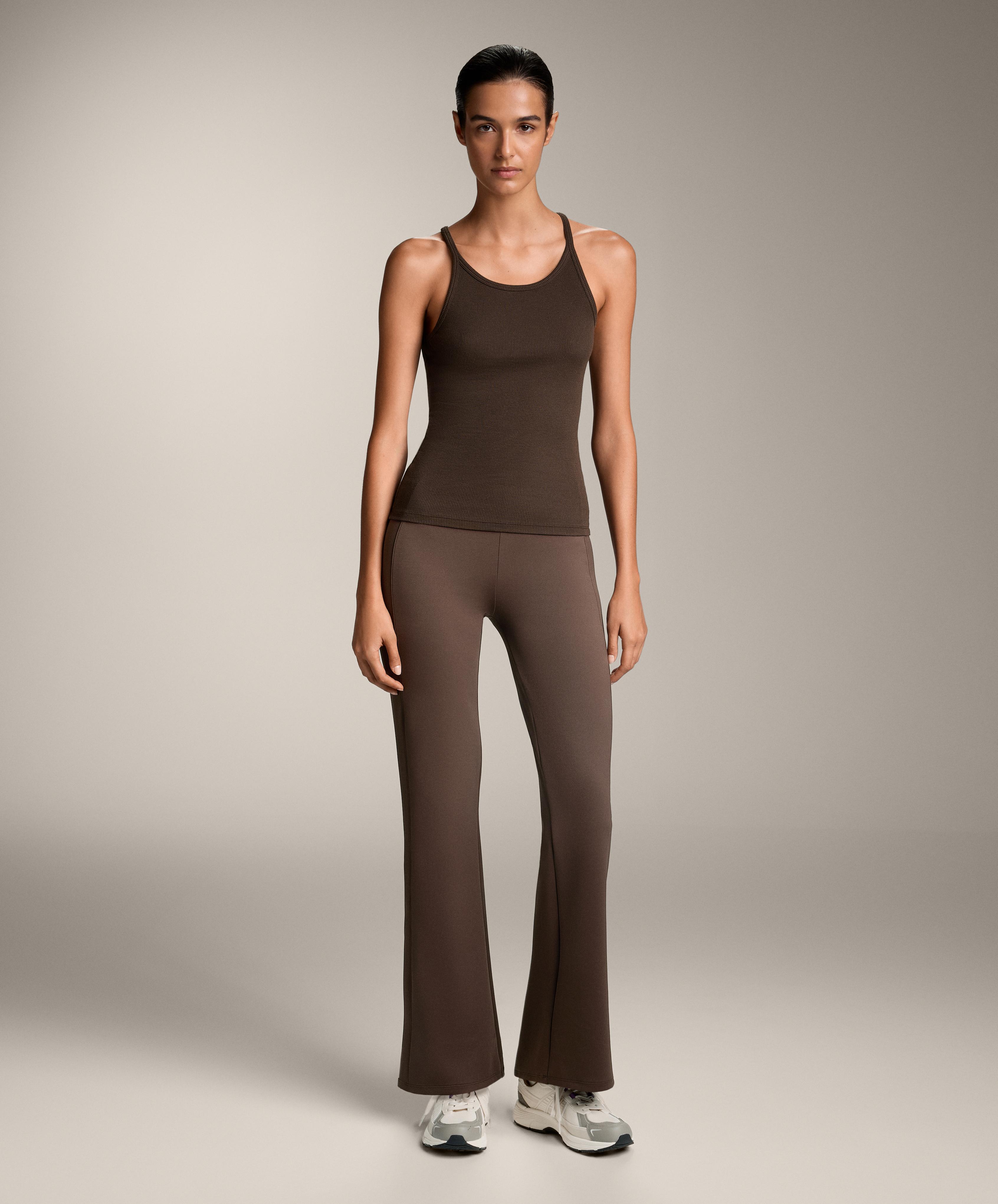 Rib vest top with thin straps in cotton and modal - Sale Rib vest top with thin straps in cotton and modal - Sale