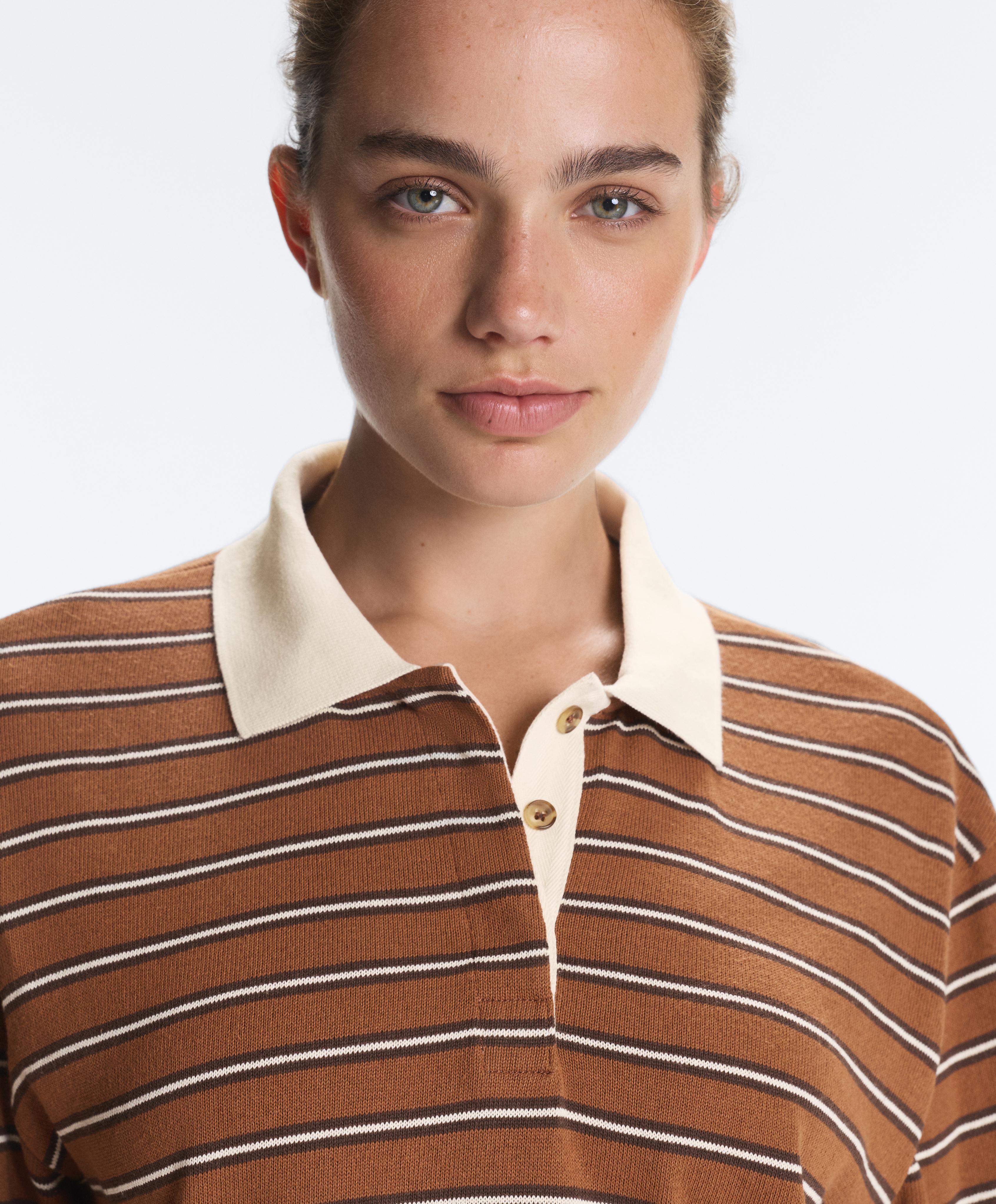 Polo rayas piqué con algodón Polo rayas piqué con algodón