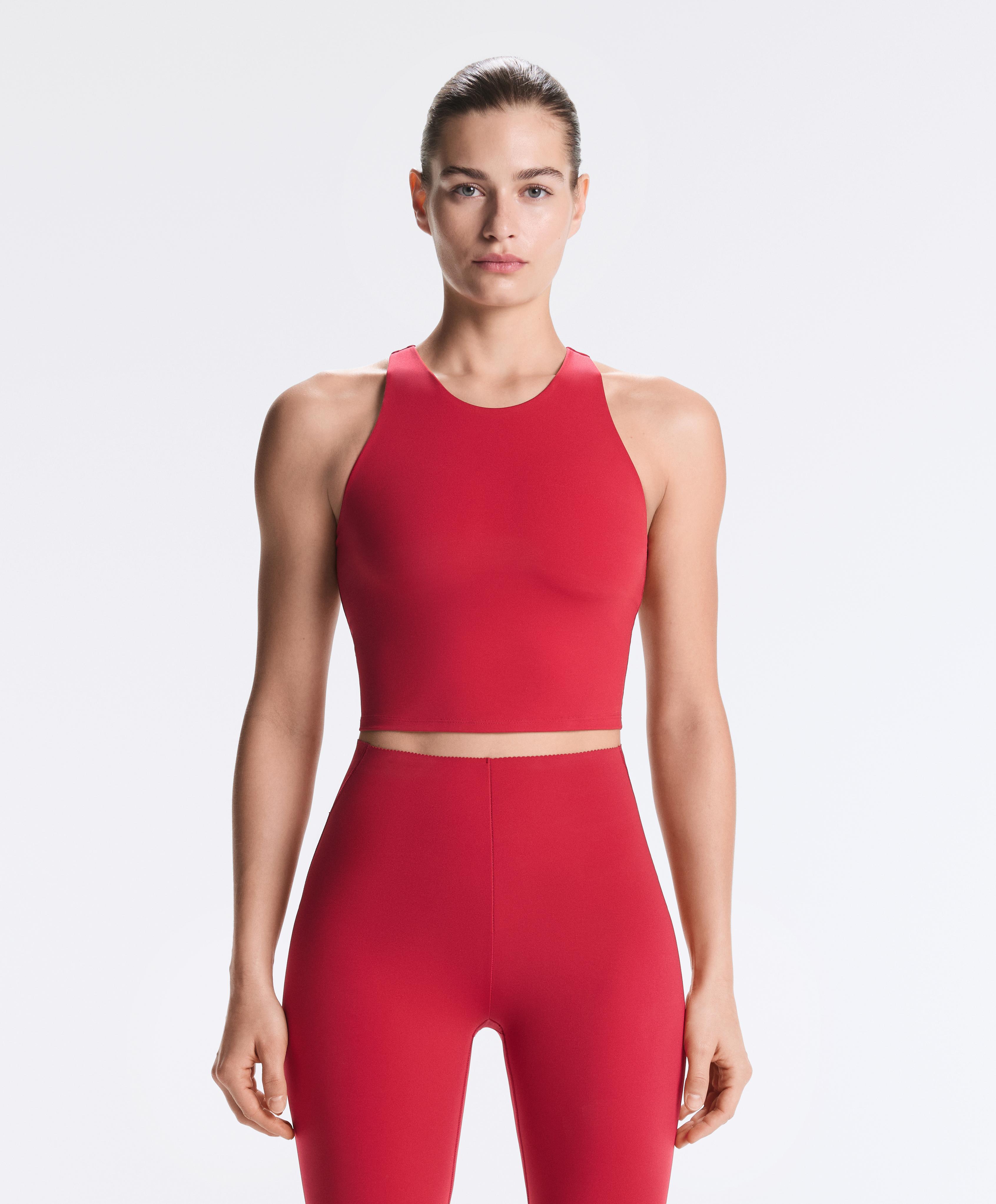 Compressive tank top — RED