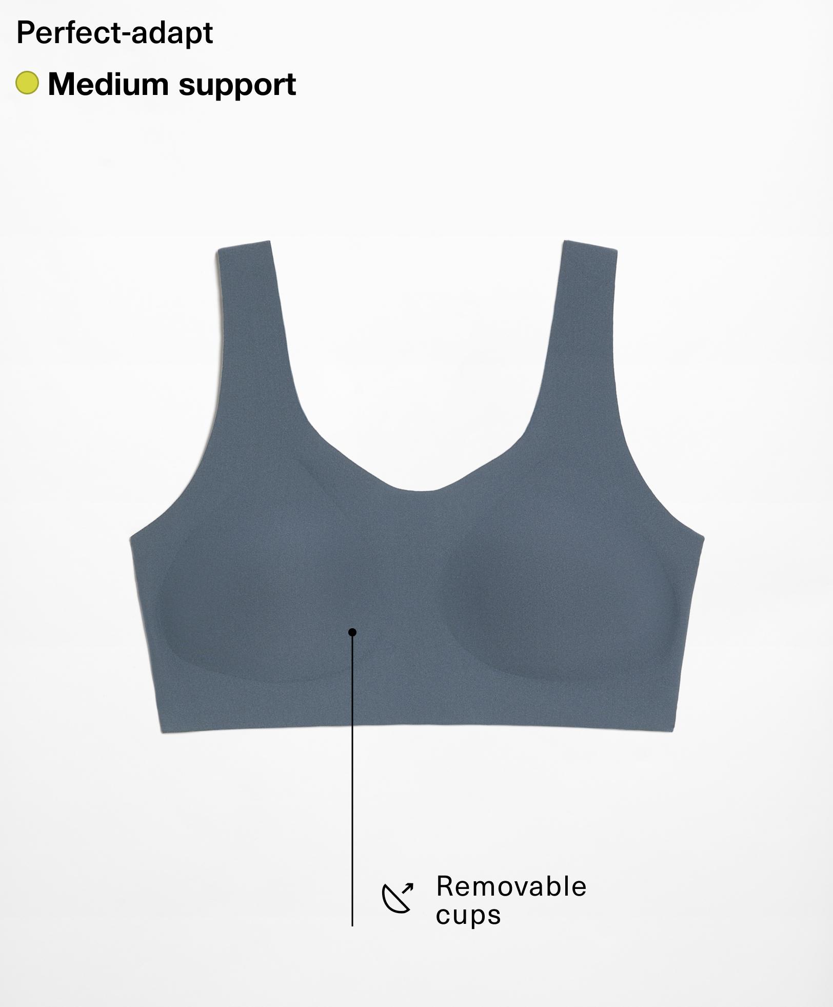 Perfect-adapt medium-support sports bra with cups