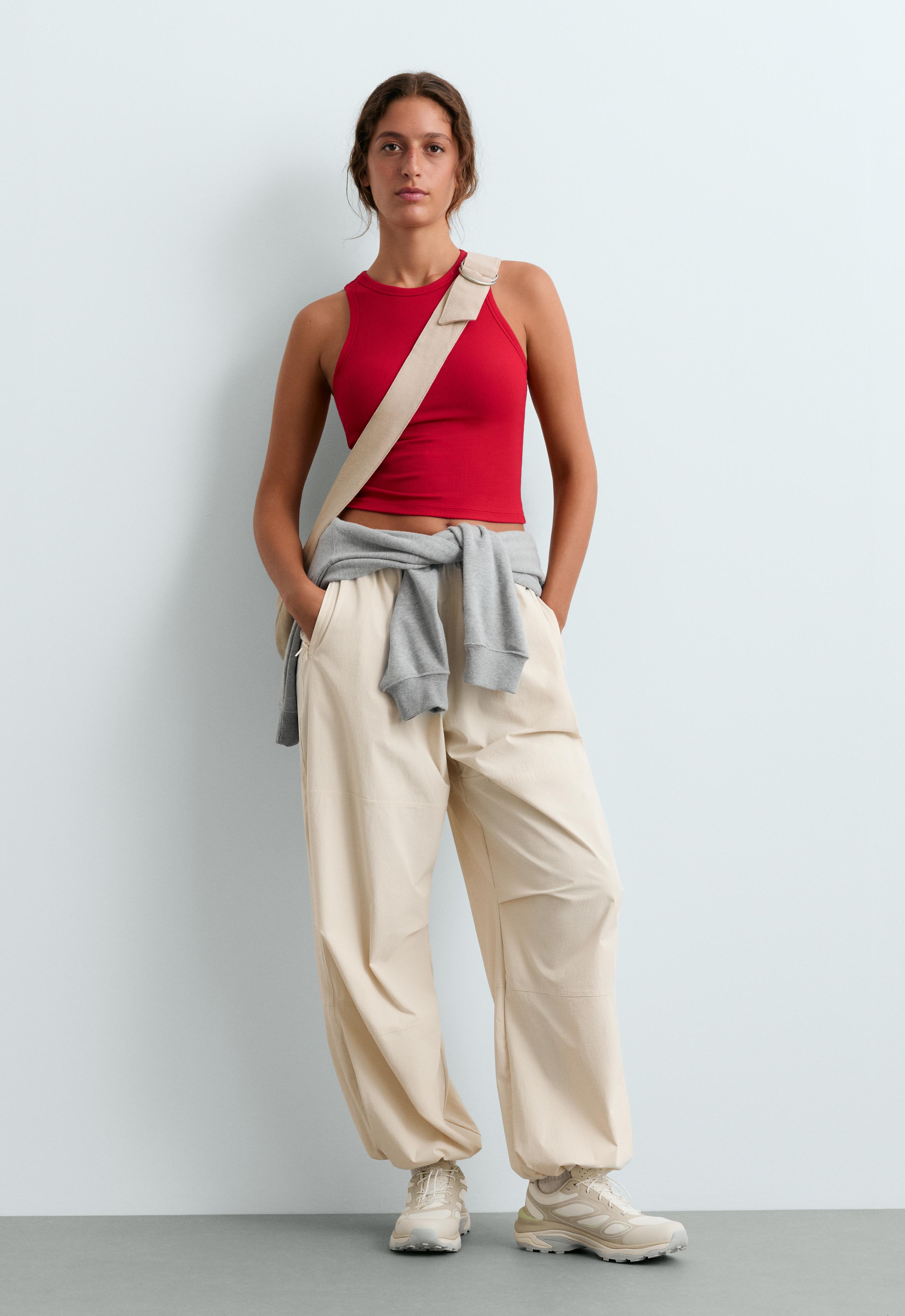 Rib modal blend long tank top