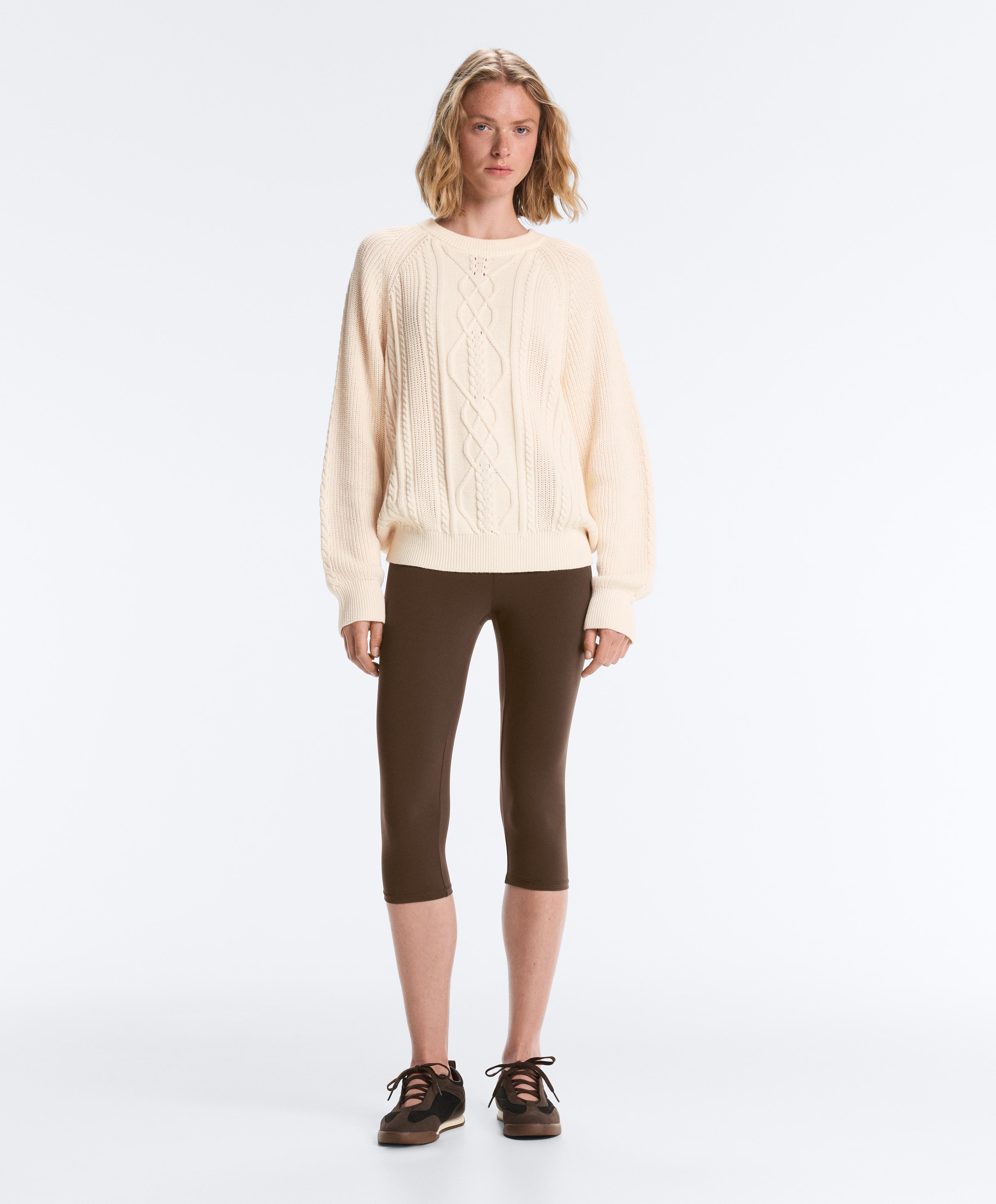 100% cotton cable knit jumper
