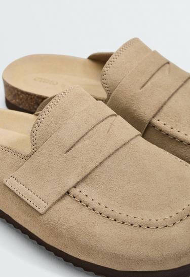 Suede clog — SAND 8