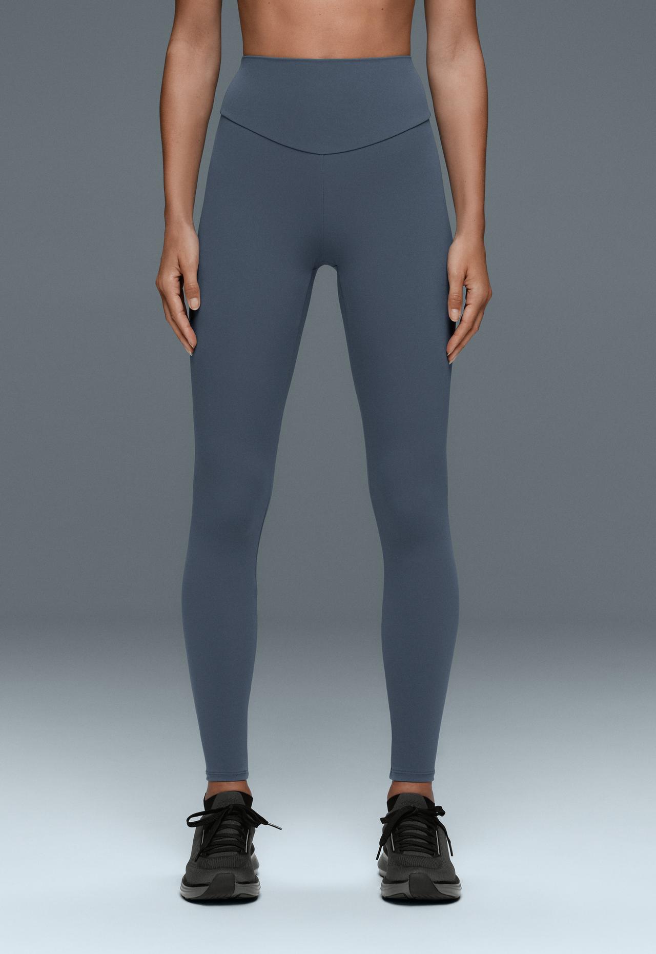 Ankle-length High rise Comfortlux leggings — DARK PETROL BLUE
