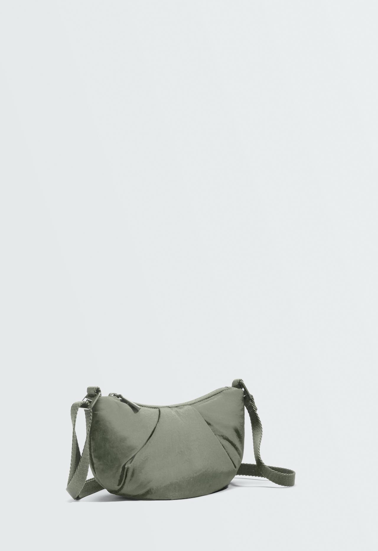 Mini quilted crossbody bag — KHAKI
