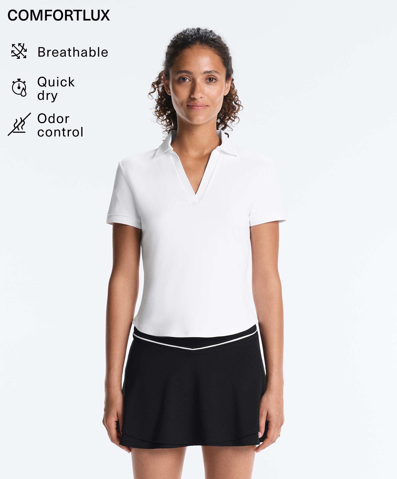 Comfortlux short sleeve piping polo shirt