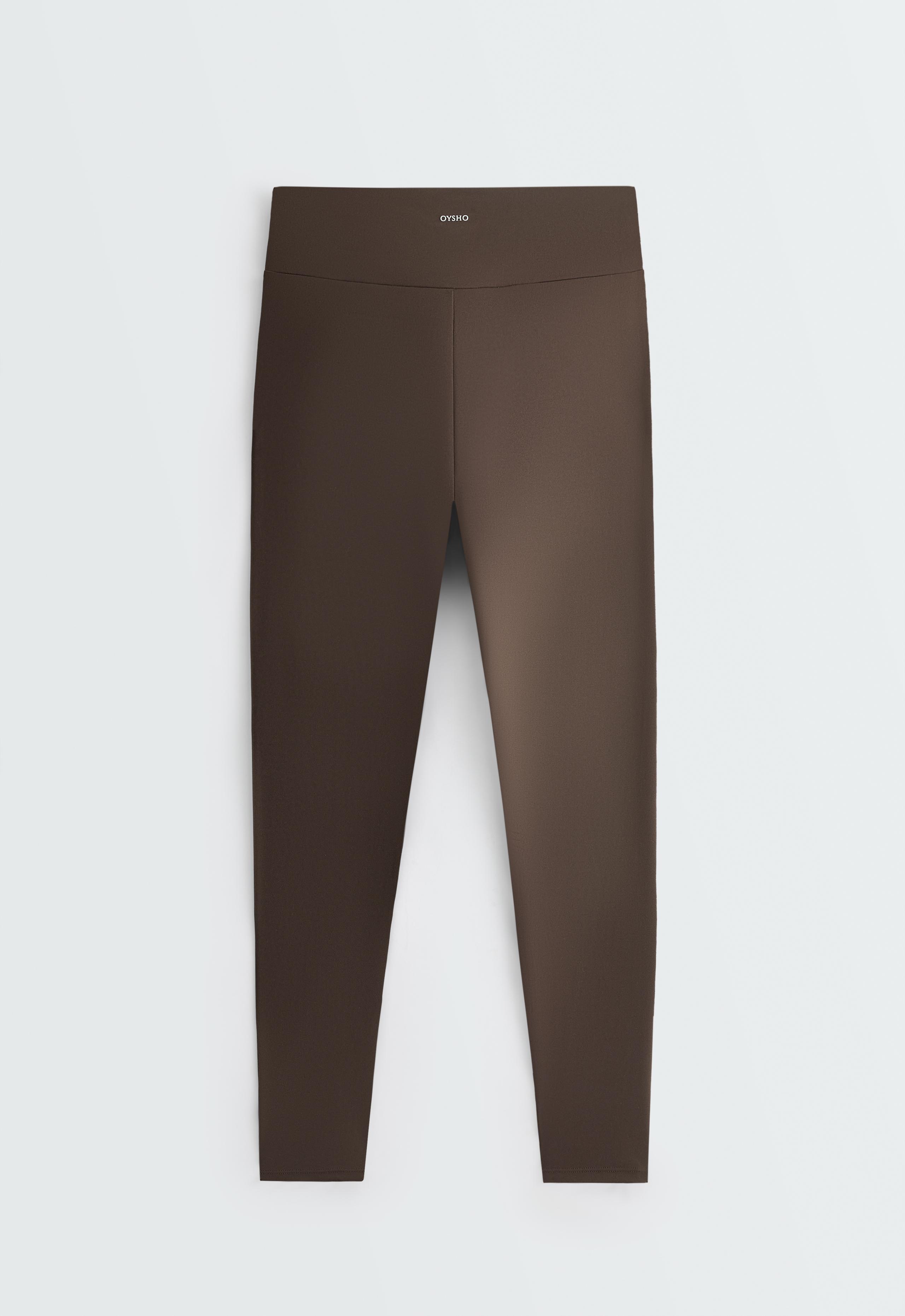 Comfortlux high-rise ankle-length leggings - BROWN