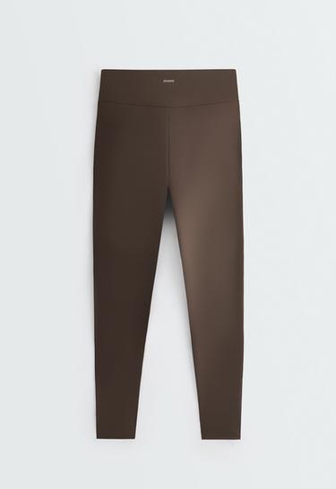 Ankle-length High rise Comfortlux leggings — BROWN 8