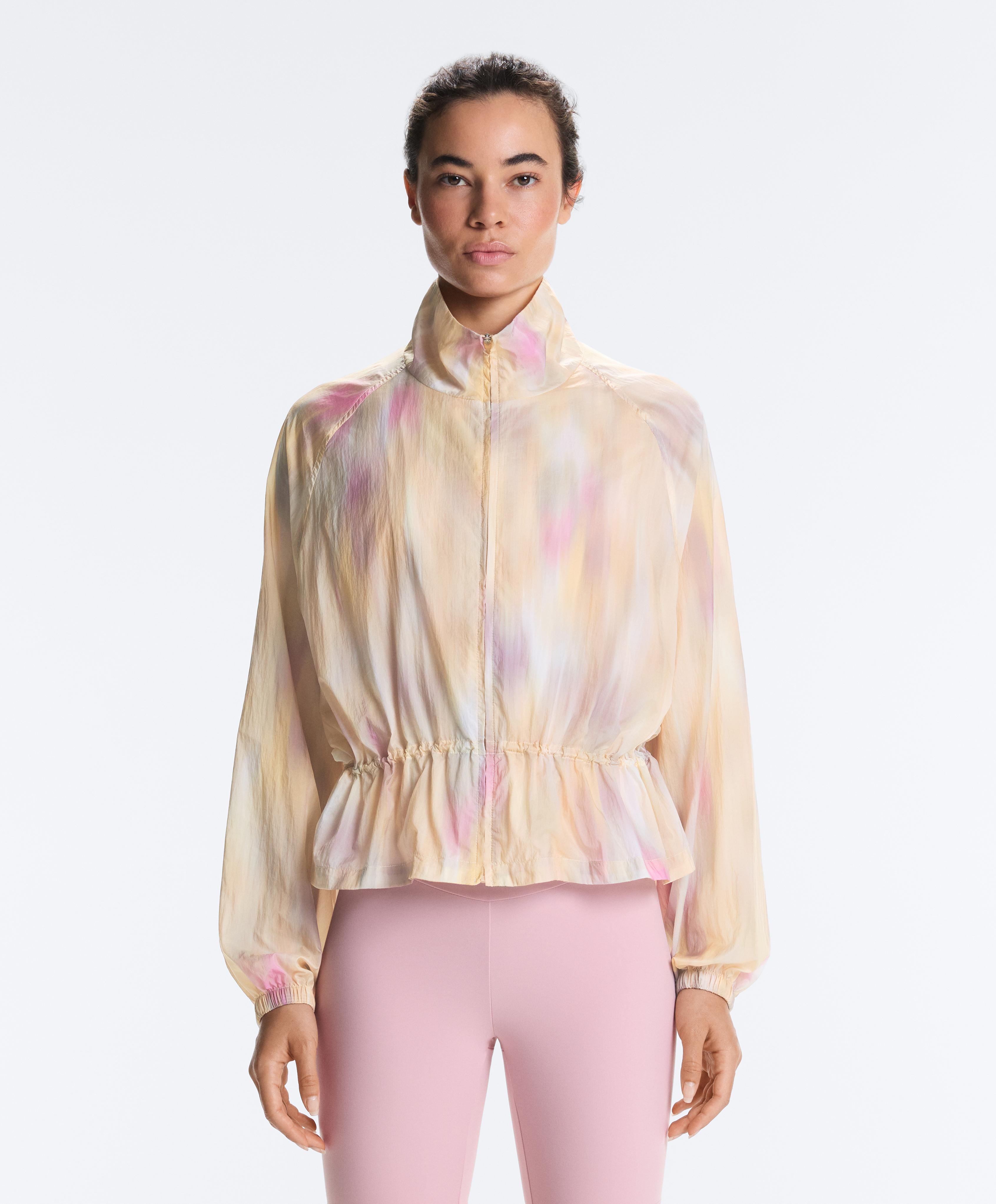 Tie-dye track jacket — BUTTER YELLOW