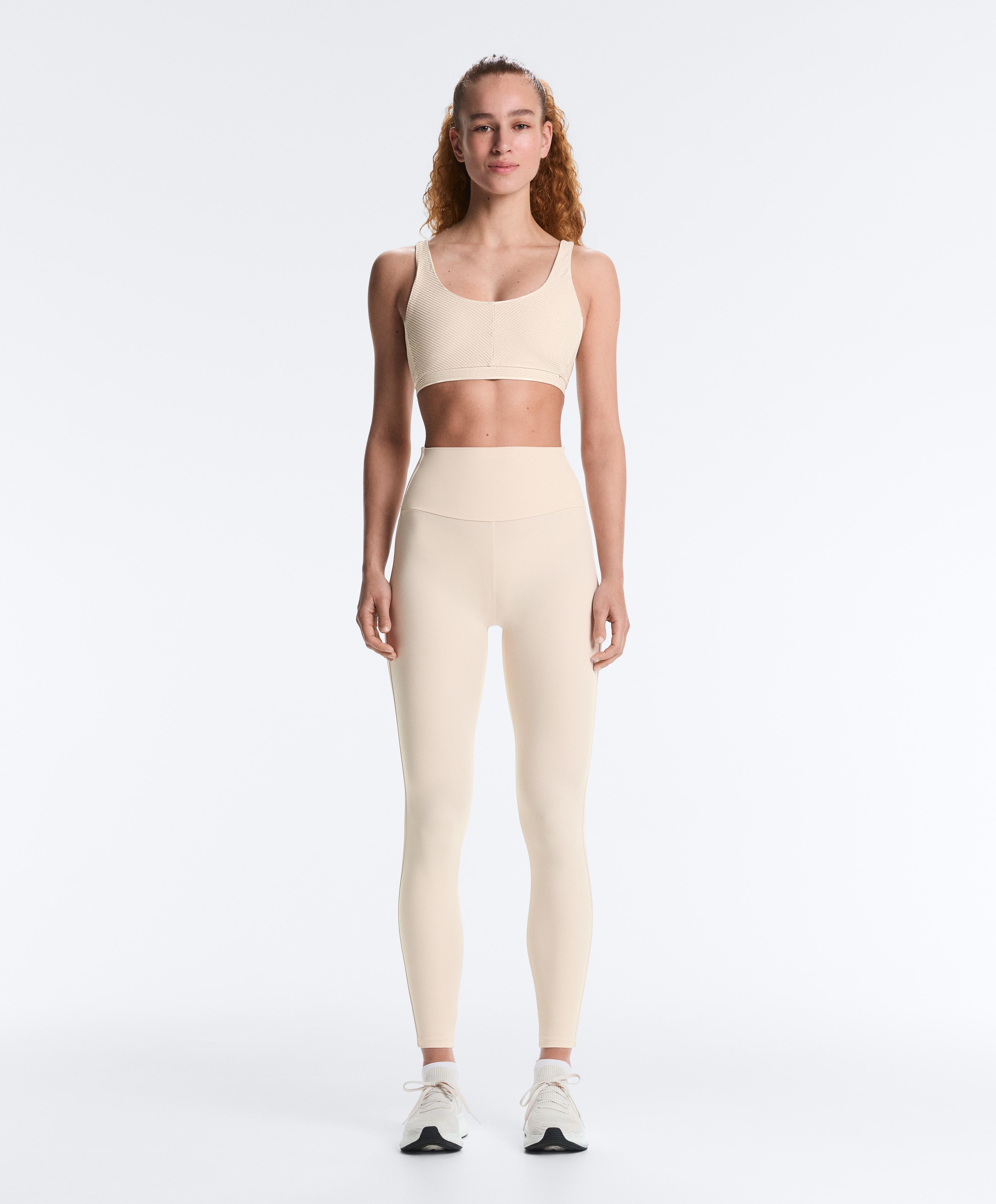 Rib Comfortlux top — PALE BEIGE