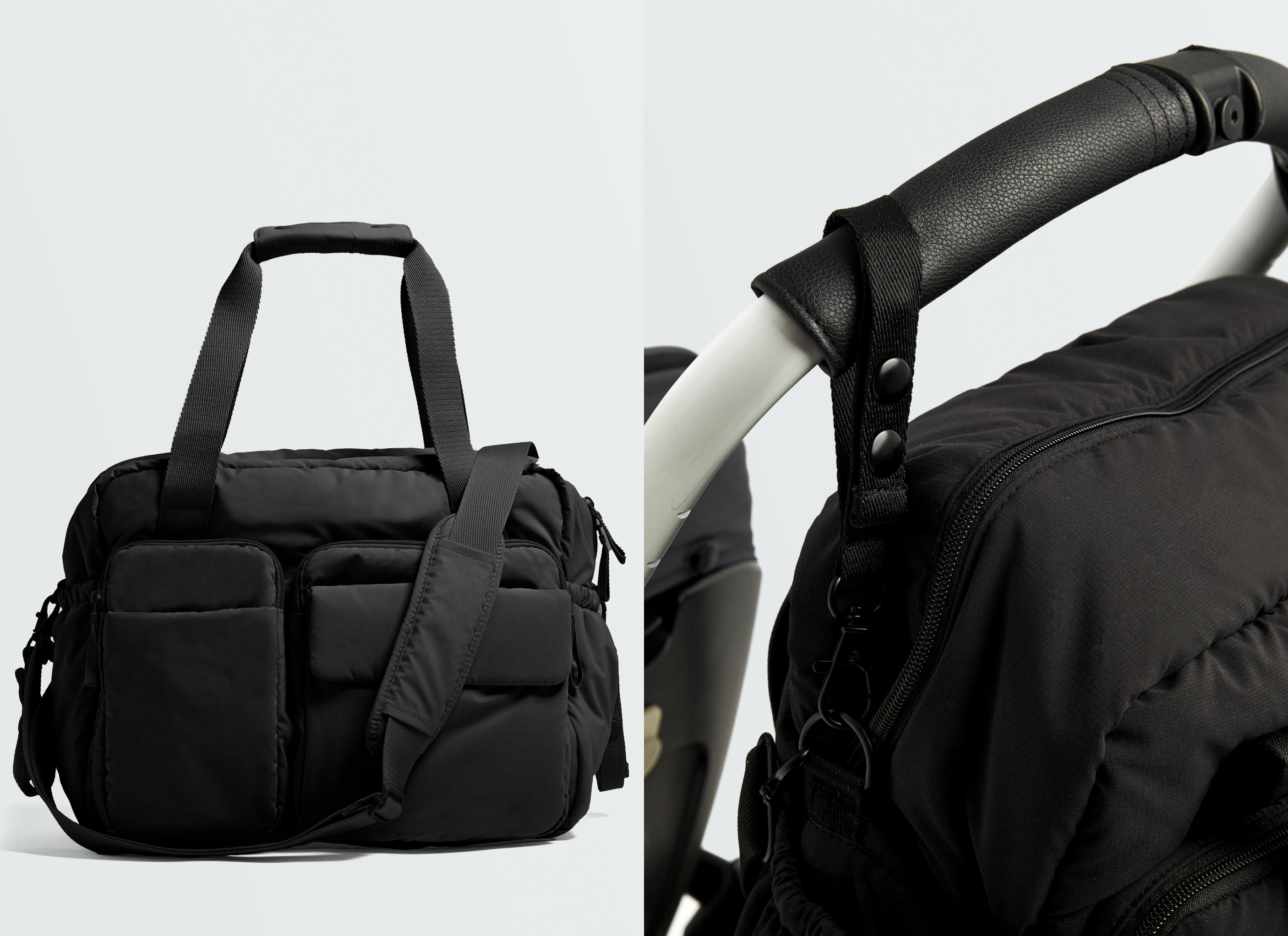 Maxi maternity bag — BLACK