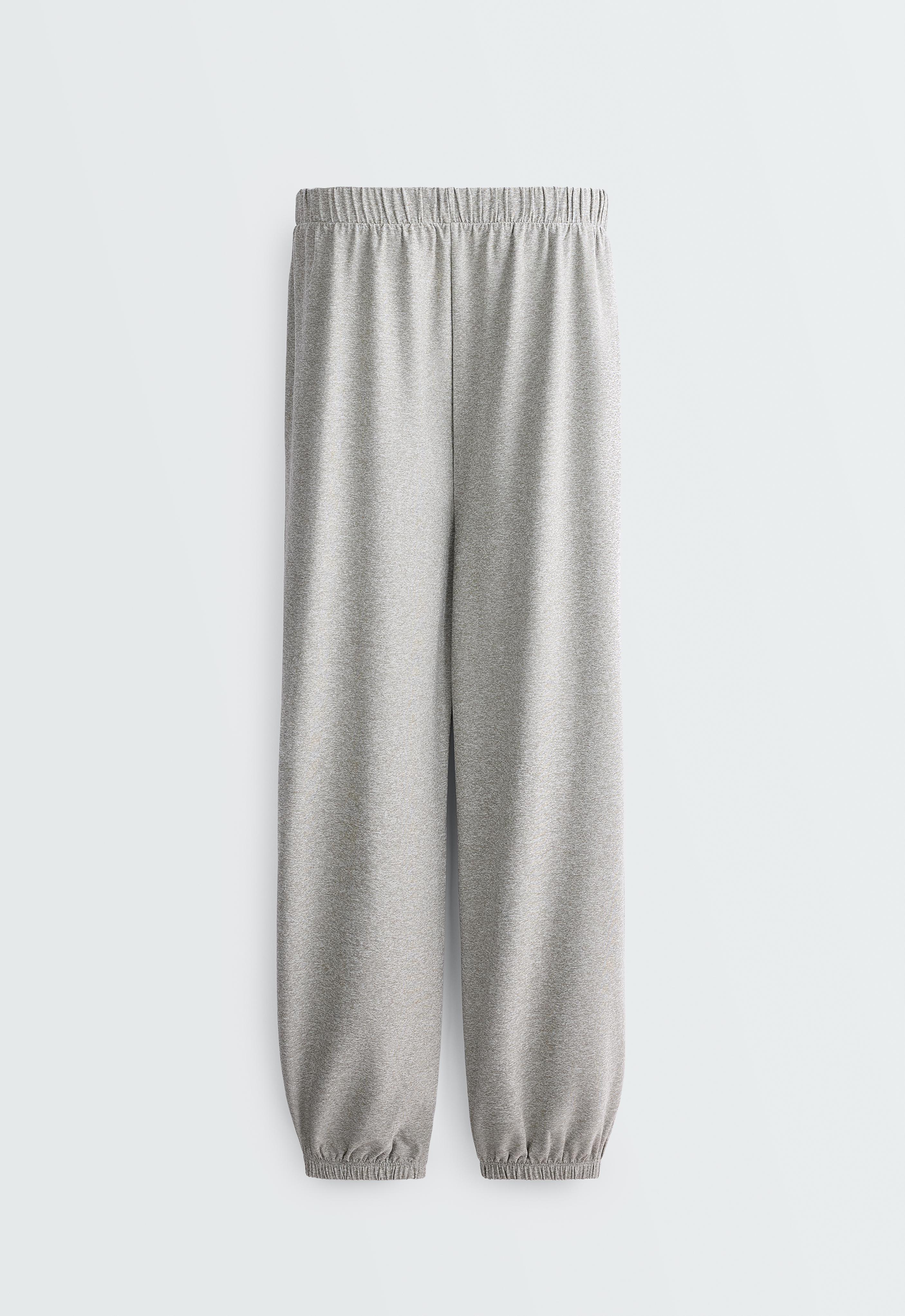 Comfortlux heathered joggers — GREY MELANGE
