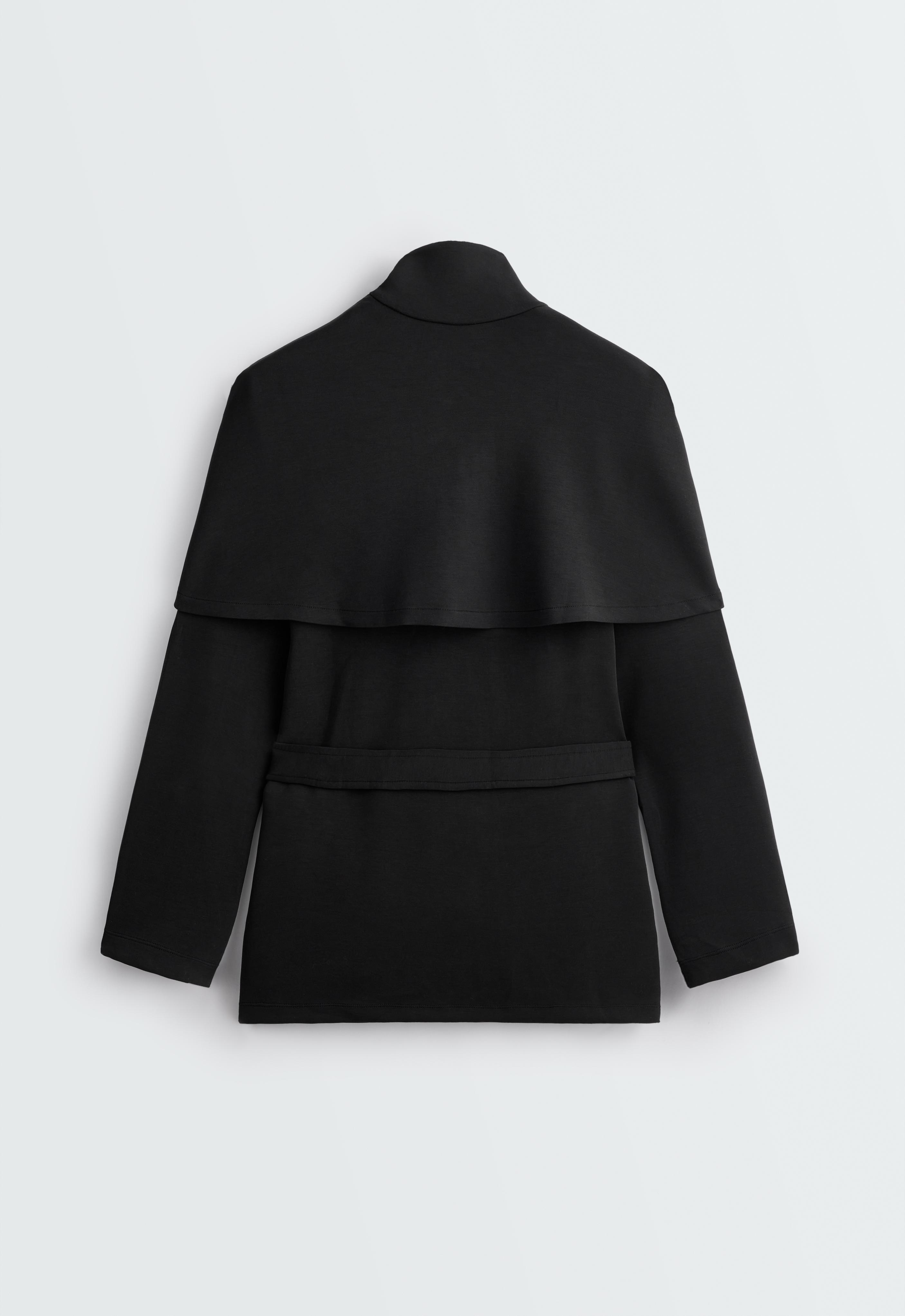 Veste longue cape avec modal au toucher doux