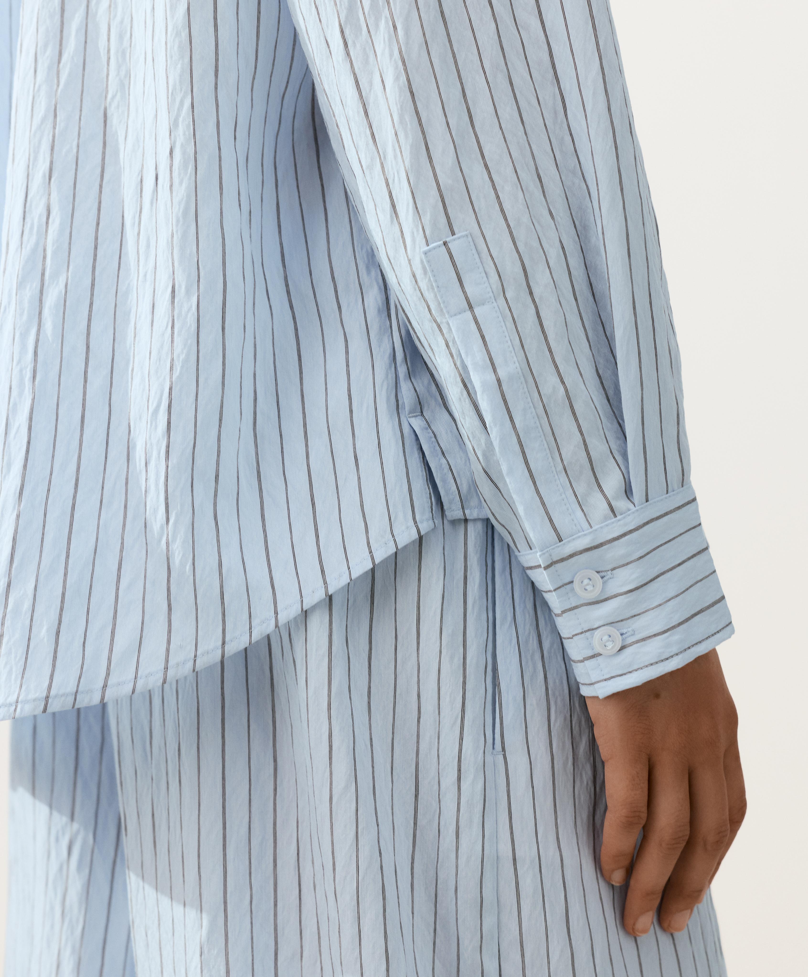 Regular striped shirt — DUSTY-BLUE