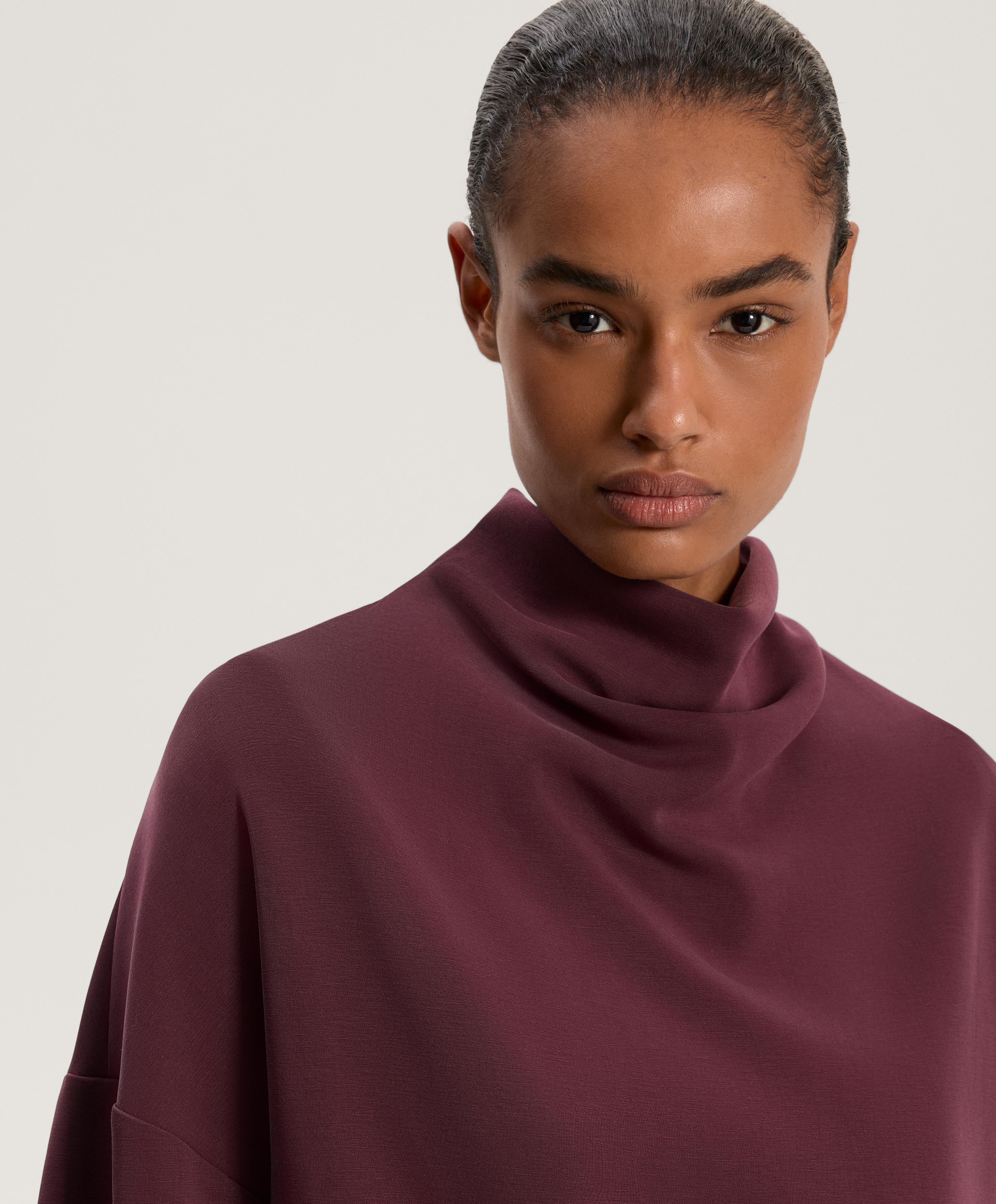 Soft-touch modal roll-neck sweatshirt OYSHO France