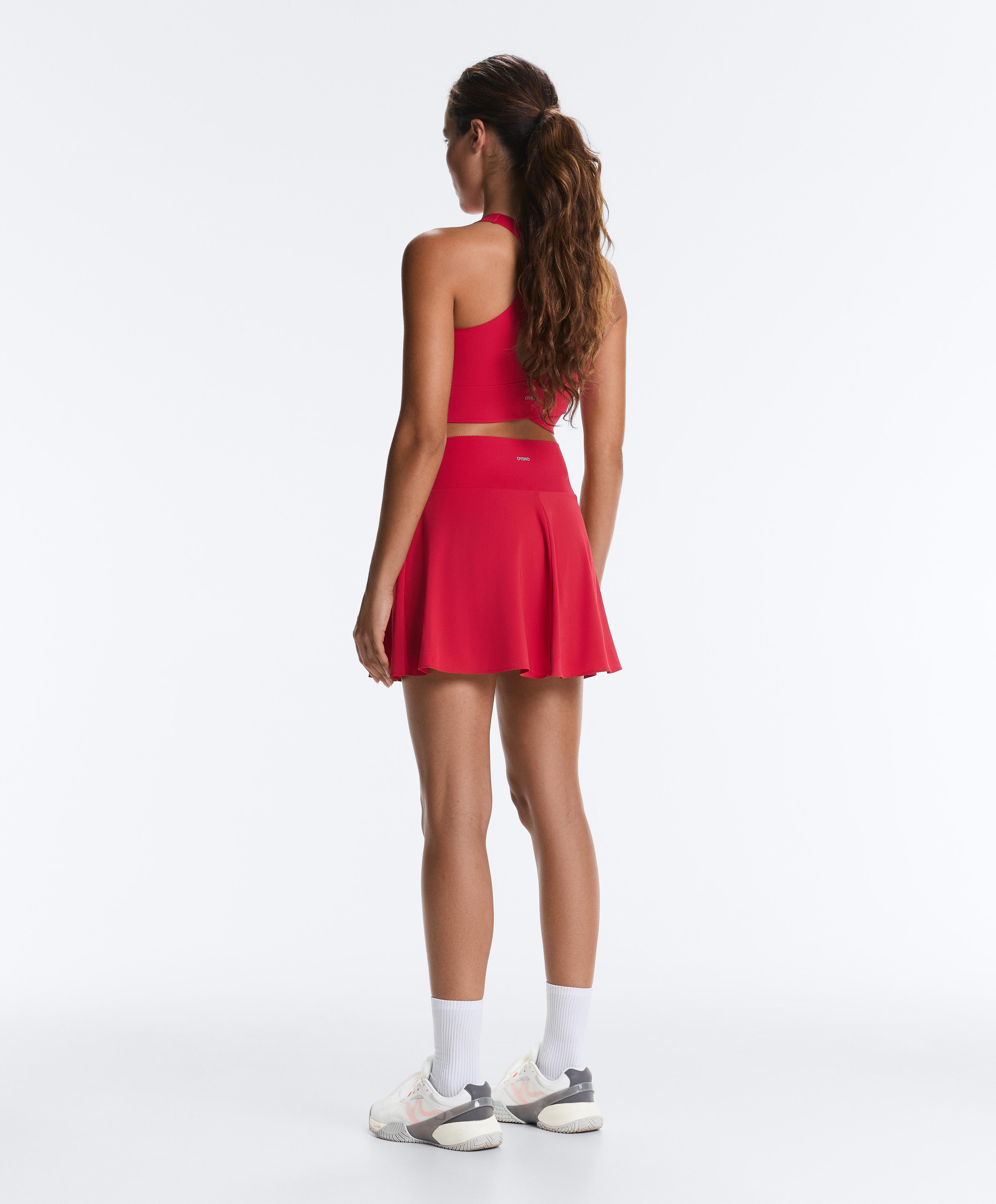 Light Touch crossover back tank top — RED