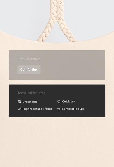Comfortlux braided tank top — SAND 2