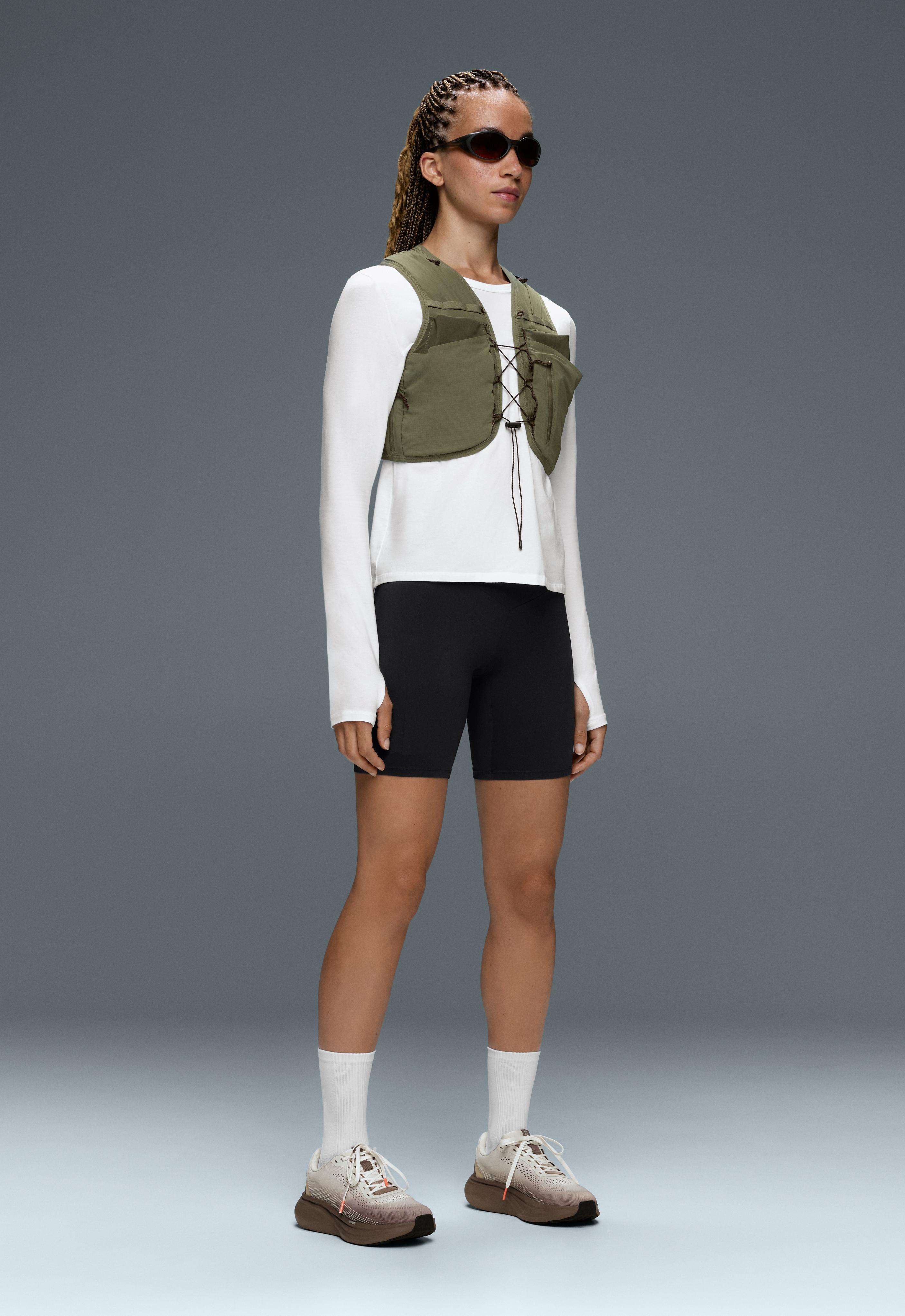 Cotton blend long-sleeved T-shirt