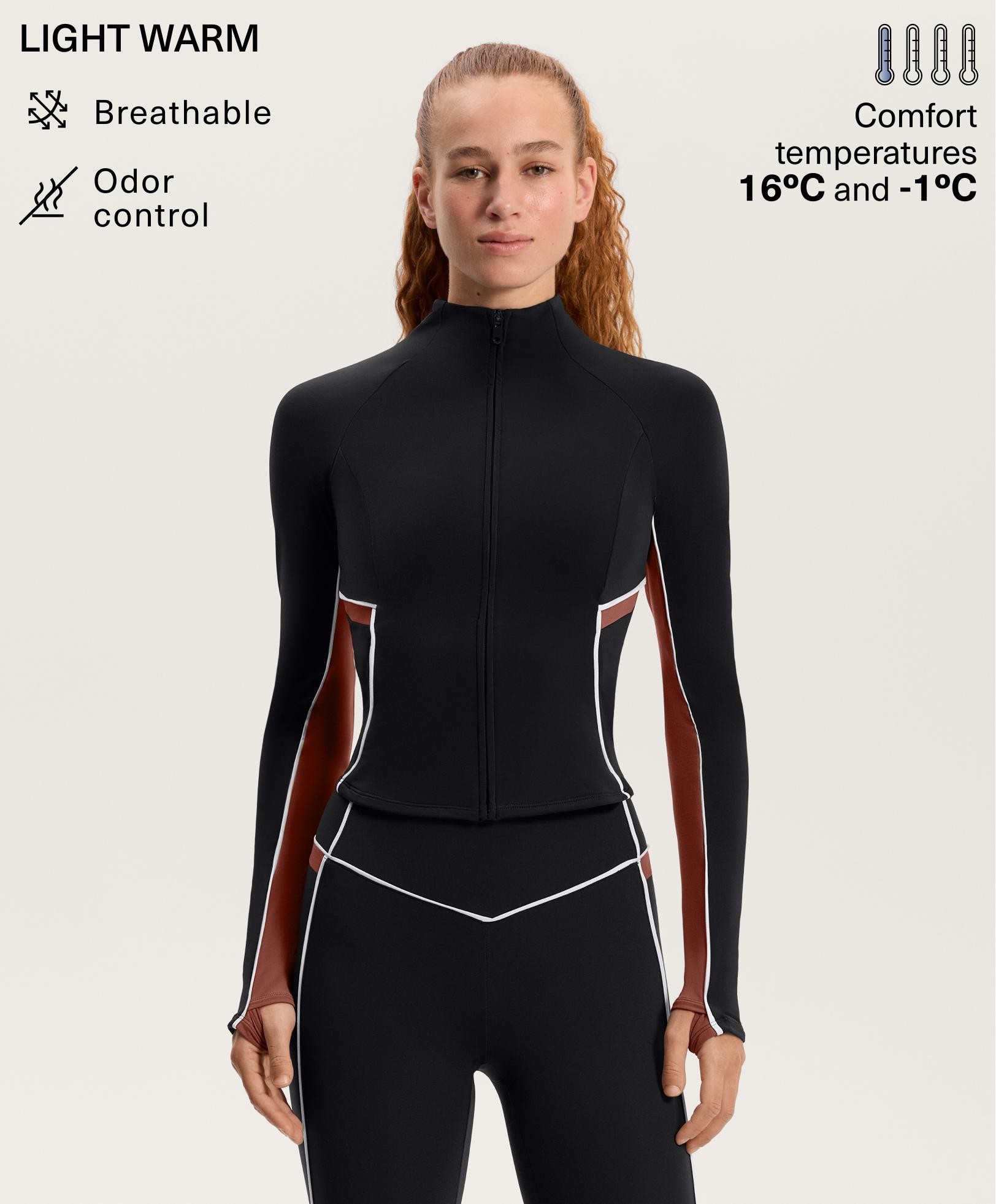 Light warm piping technical jacket - Sale