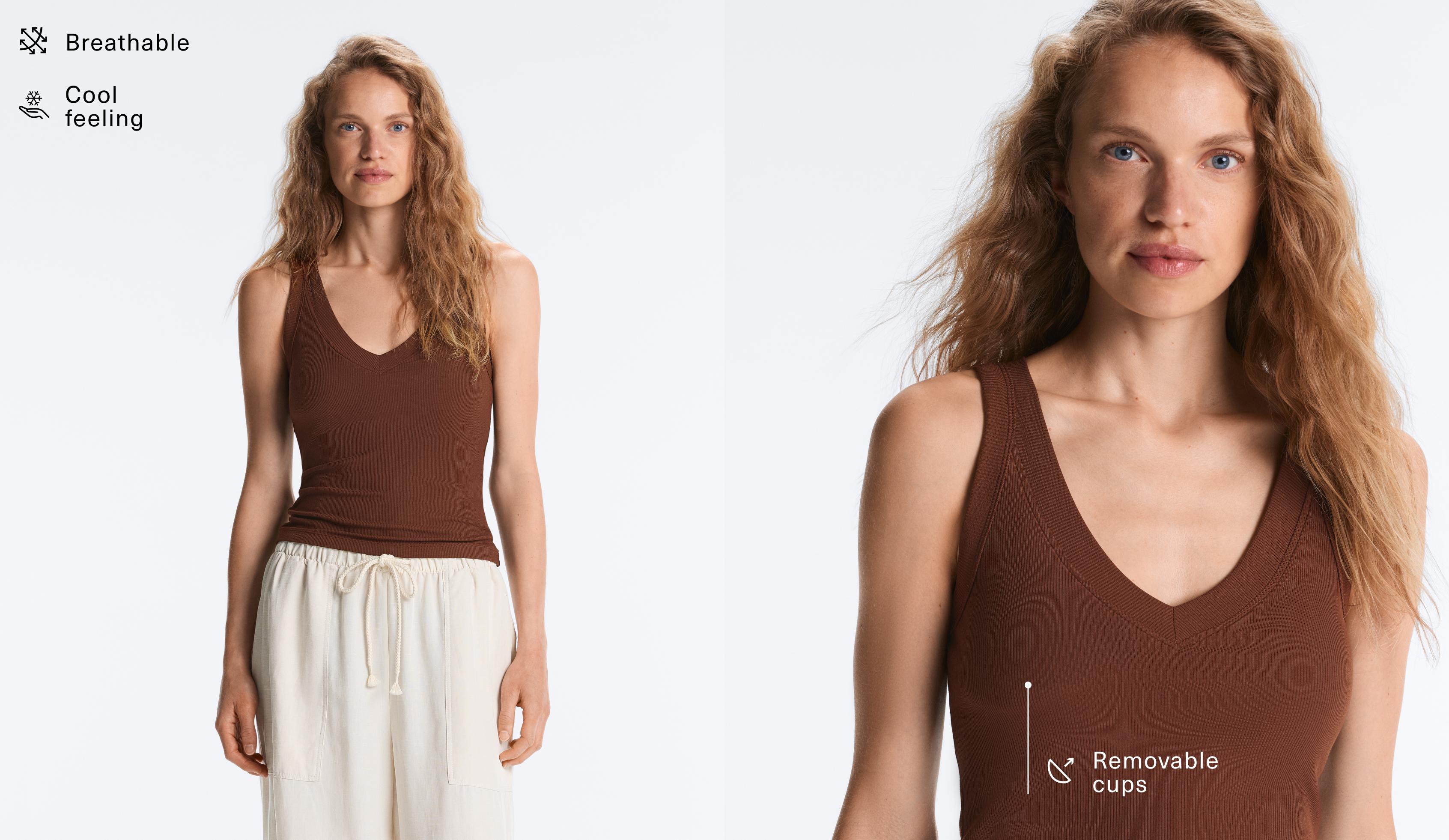 Rib modal blend tank top - Sale Rib modal blend tank top - Sale