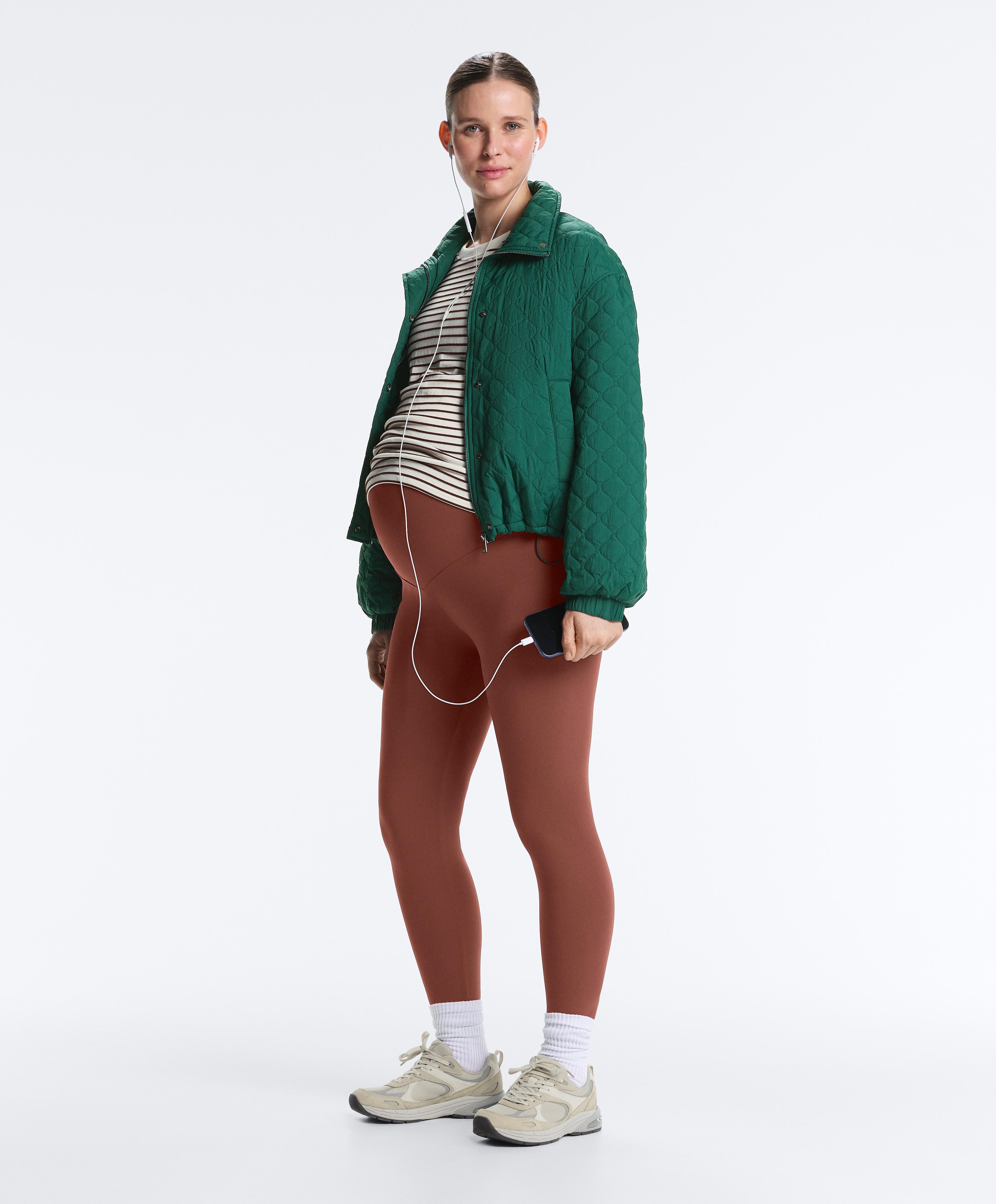 Comfortlux maternity leggings — MAHOGANY