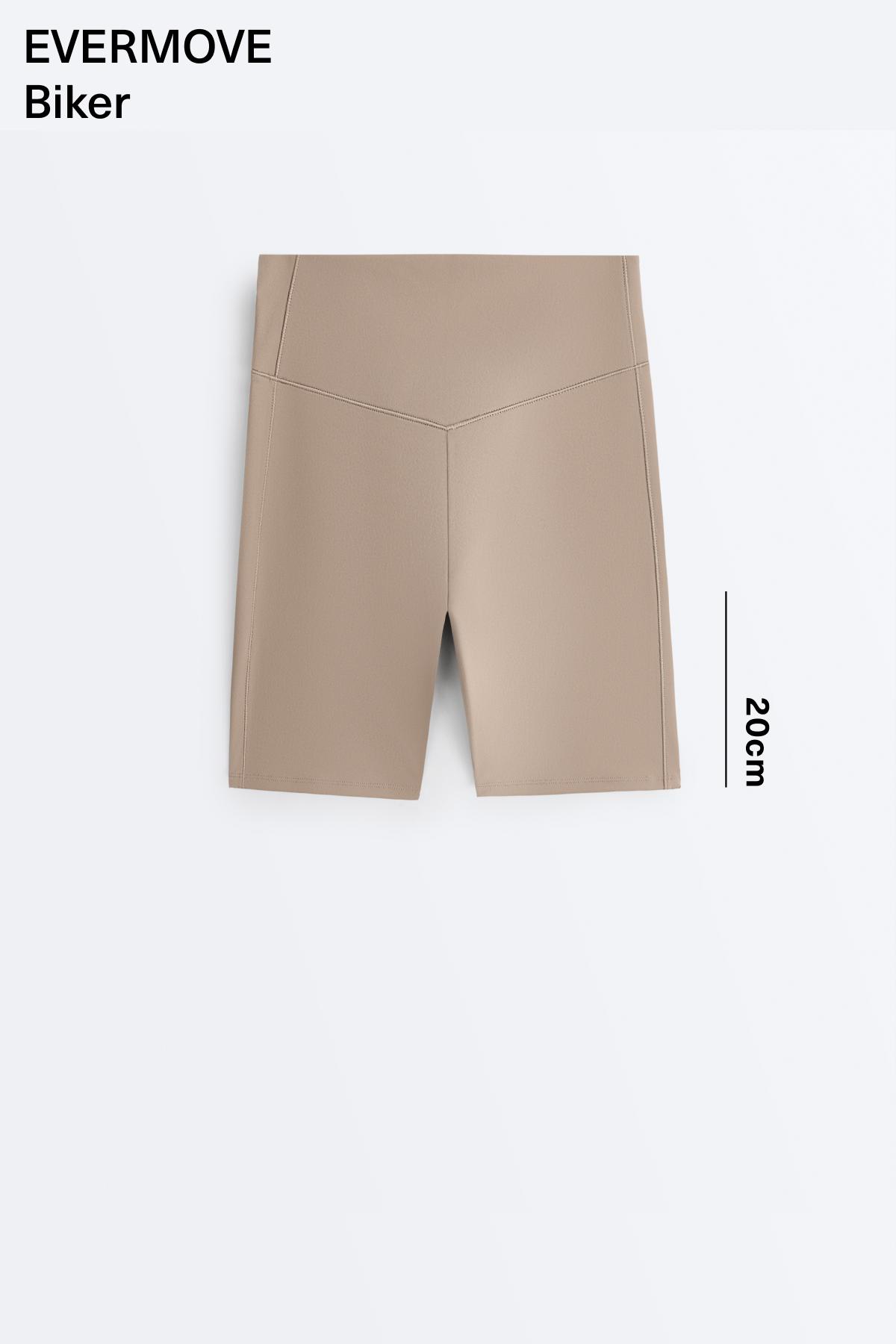 Evermove high-rise 20cm cycle leggings — PINK-BEIGE