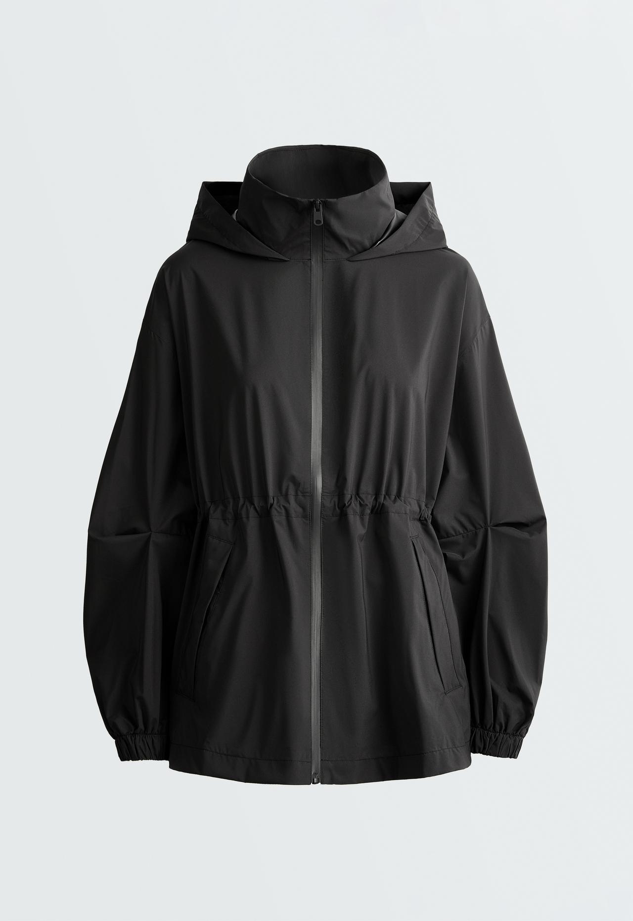 Super extra lightweight 10k packable waterproof jacket — BLACK