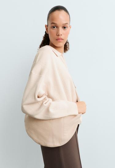100% cotton crossbody bag — PALE BEIGE 3