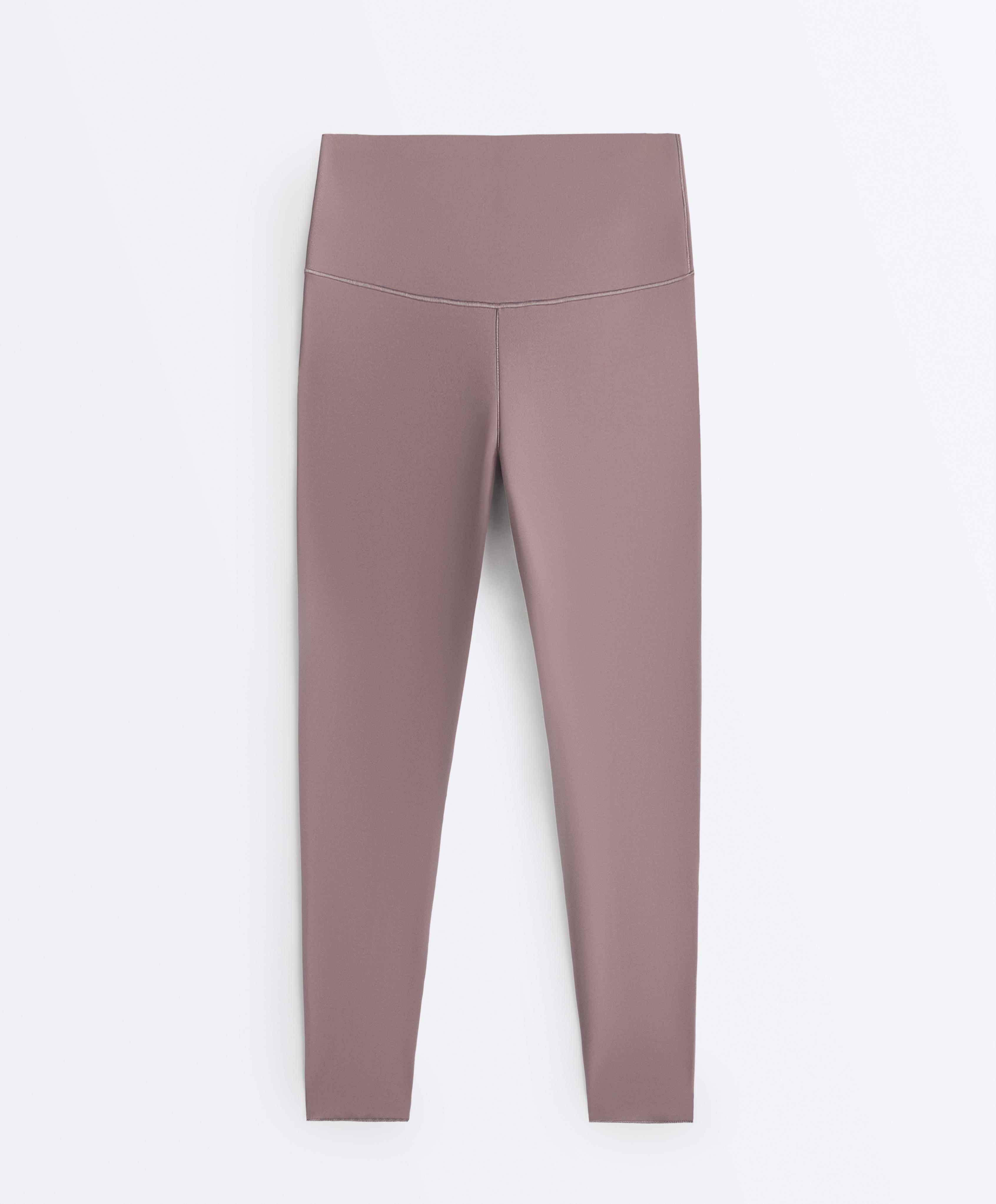 Perfect-adapt high-rise ankle-length leggings — GREY-LILAC