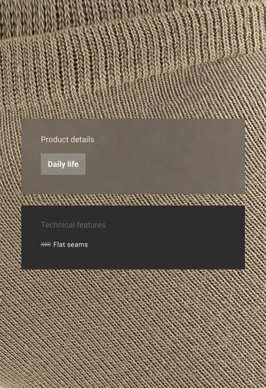 5 pairs of cotton blend sneaker socks — GREEN BEIGE 2