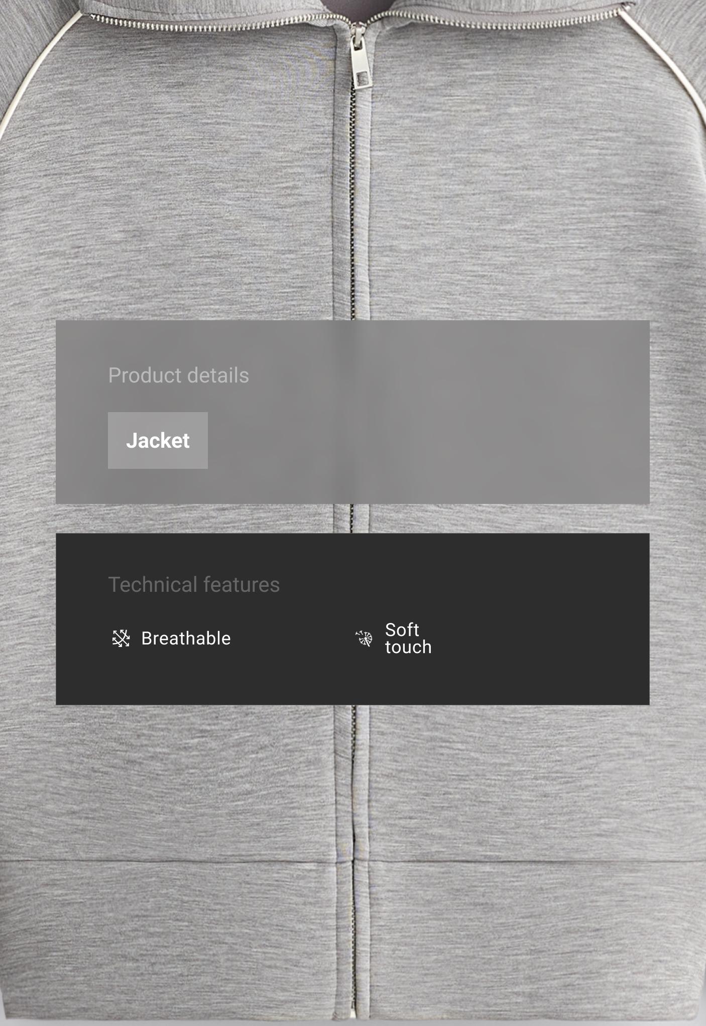 Boxy jacket with modal Boxy jacket with modal