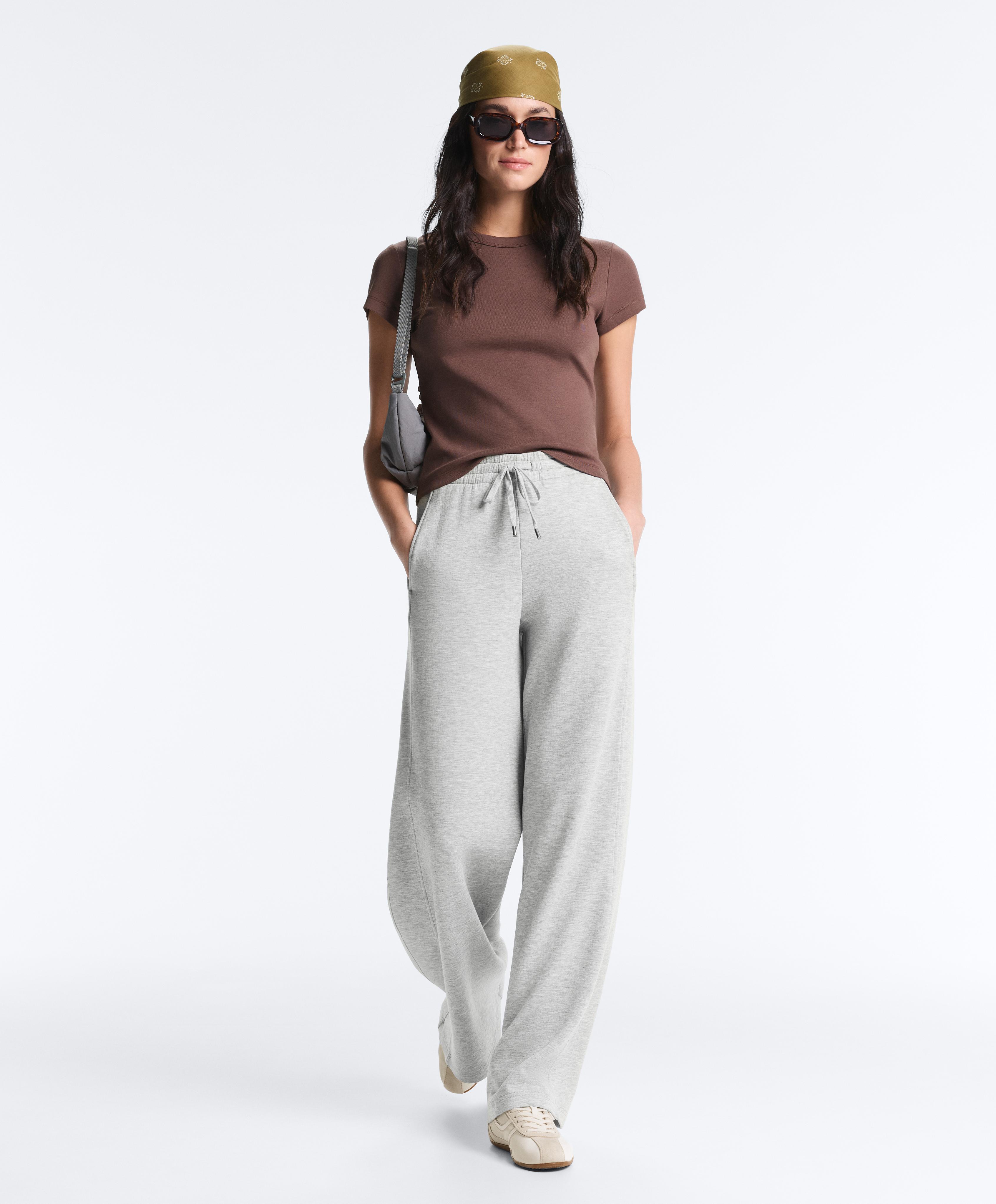 Medvilnės mišinio „Rib“ „Fitted“ marškinėliai Medvilnės mišinio „Rib“ „Fitted“ marškinėliai