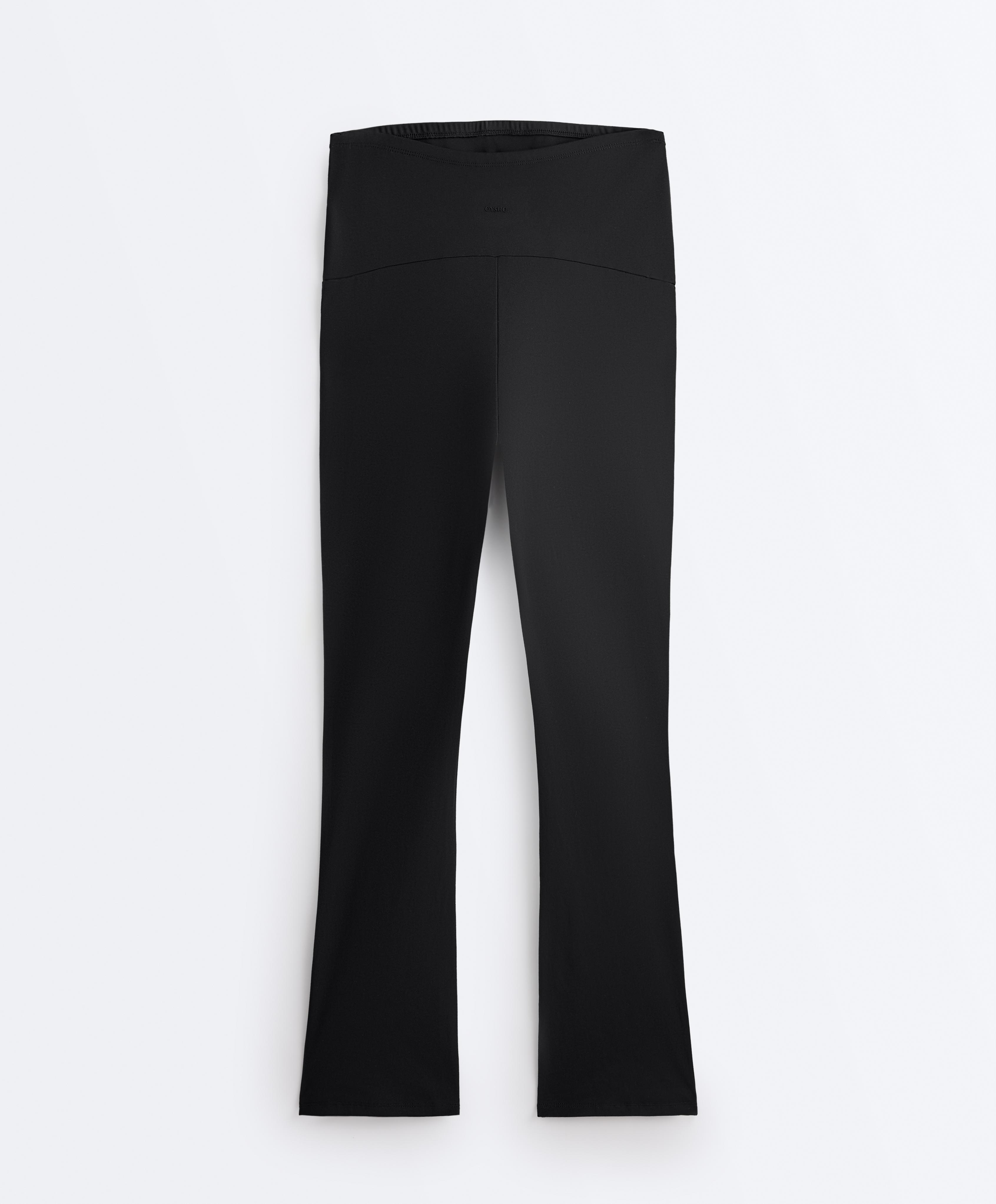 Maternity Comfortlux flare trousers — BLACK