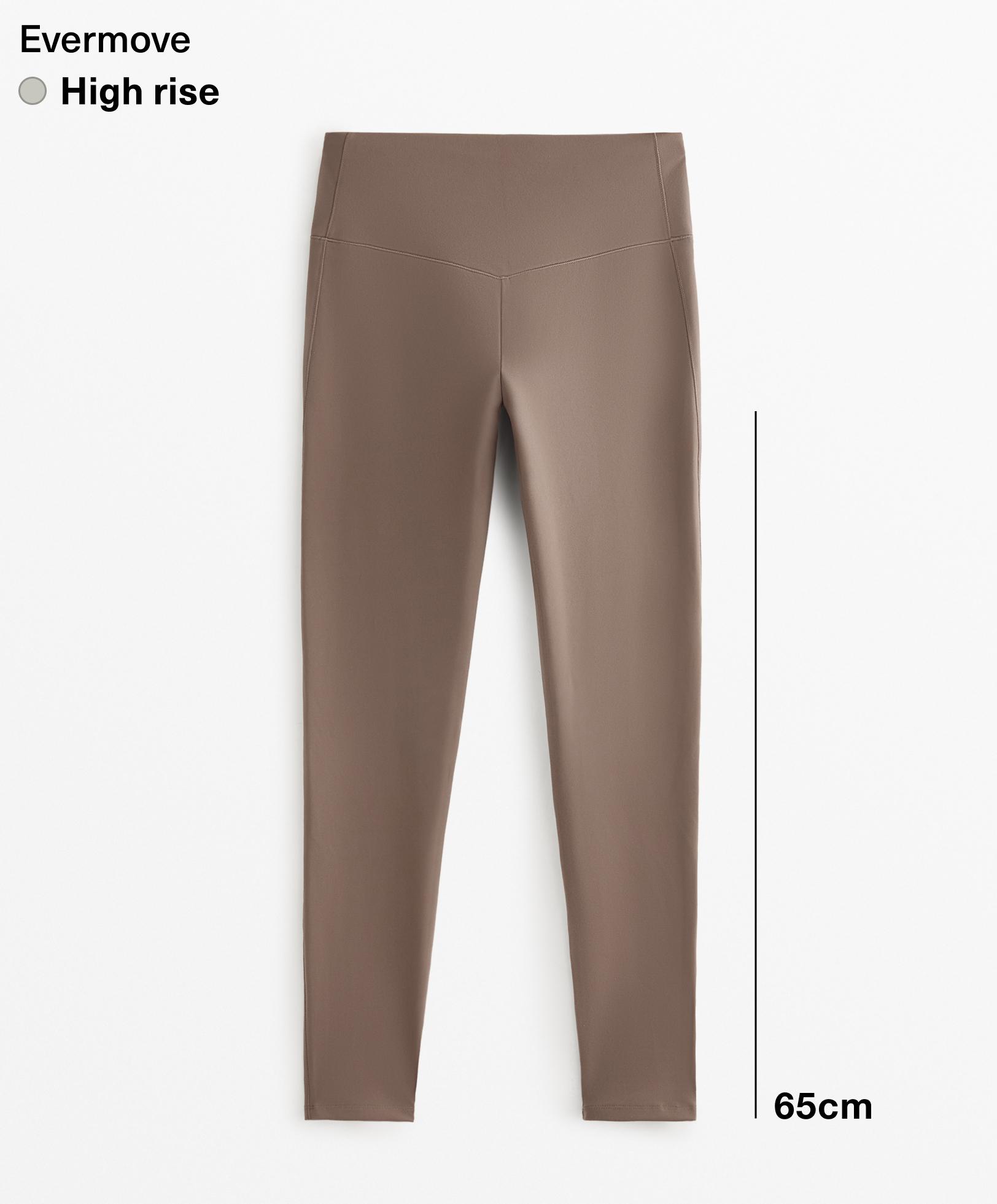 65cm polyamide ankle-length leggings with cottony handfeel