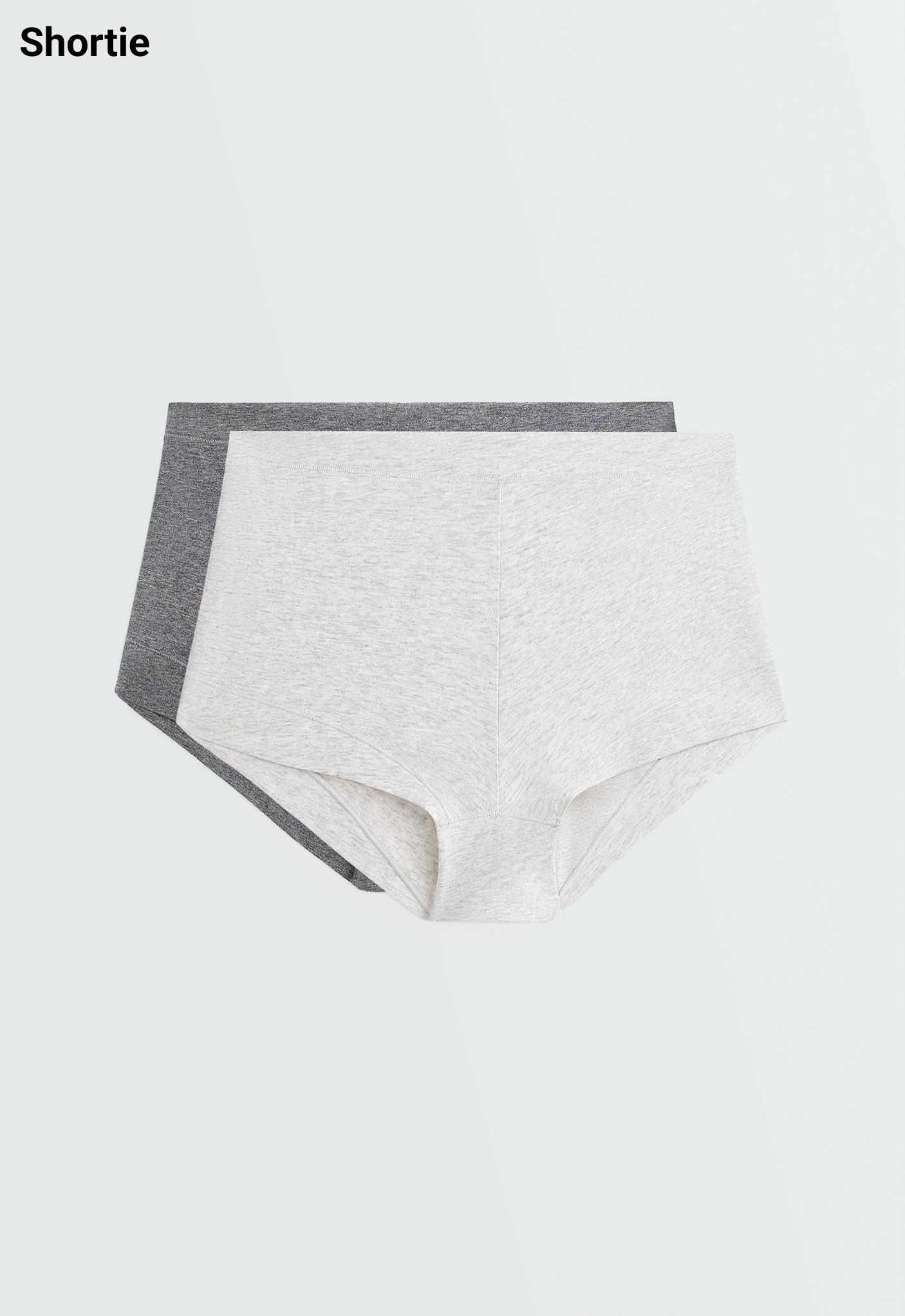 2 culottes shortie en mélange de coton